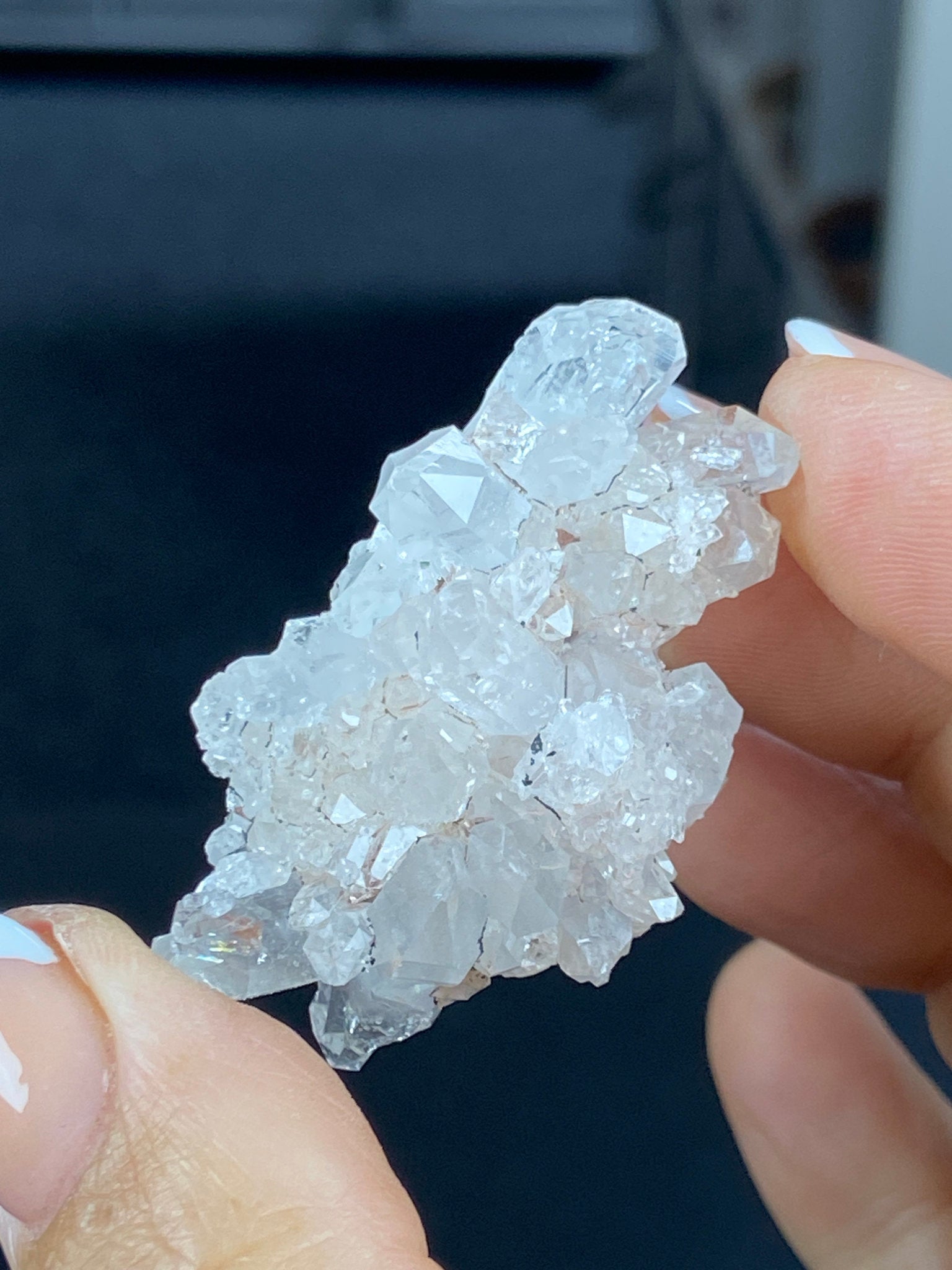 Sacred Pink Lemurian Quartz Cluster