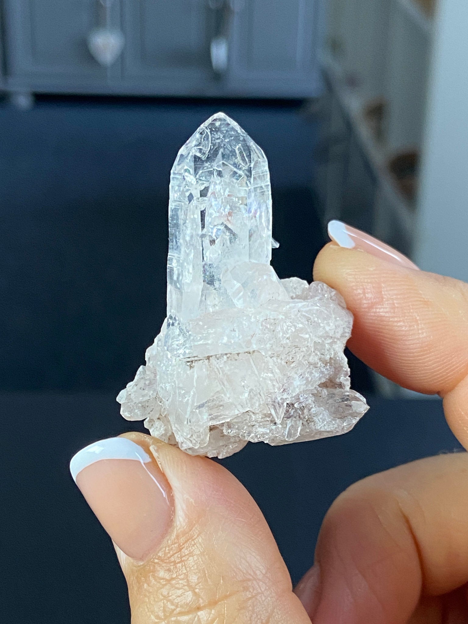 Sacred Pink Lemurian Quartz Cluster