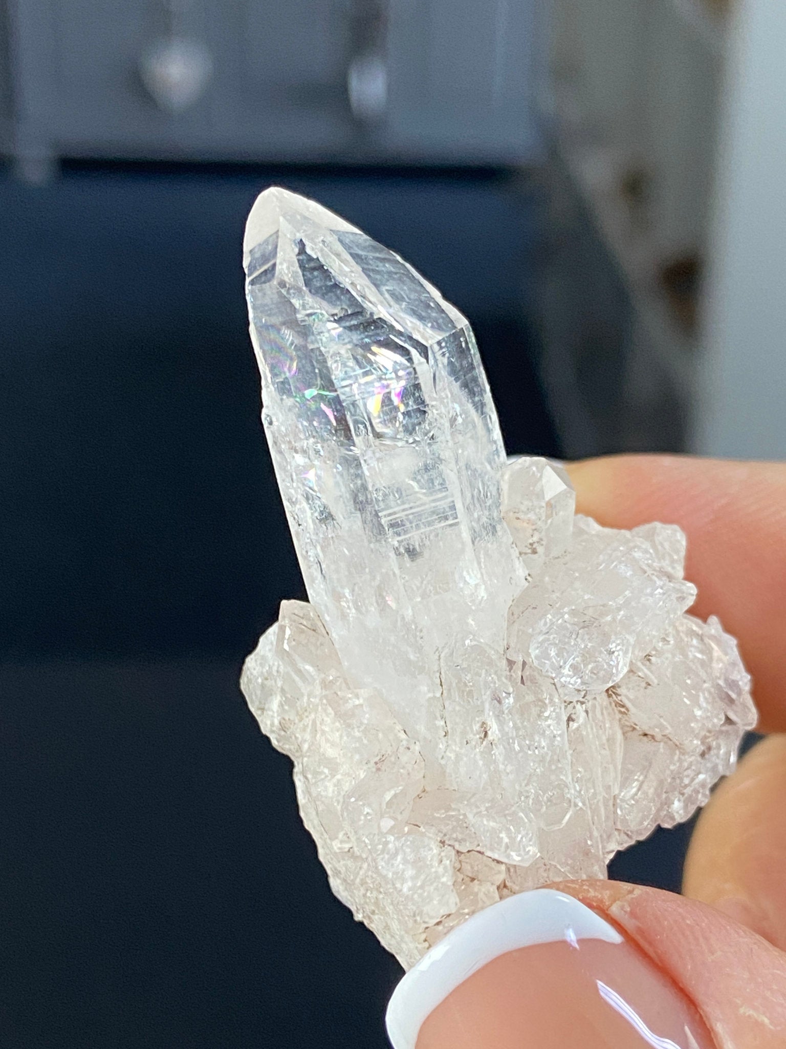Sacred Pink Lemurian Quartz Cluster
