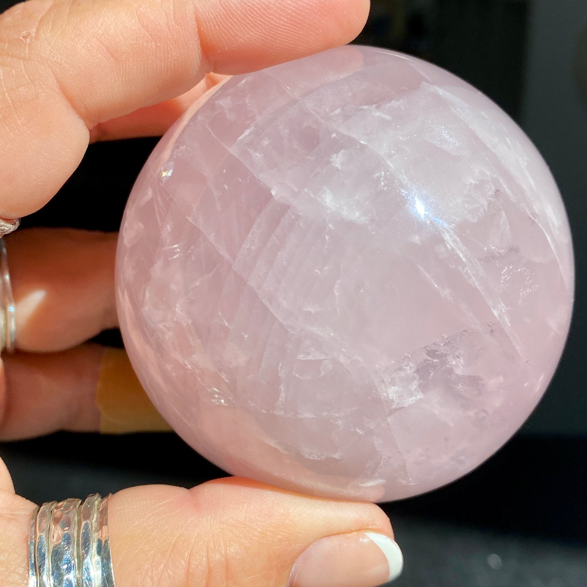 Madagascan Gemmy Rose Quartz Sphere