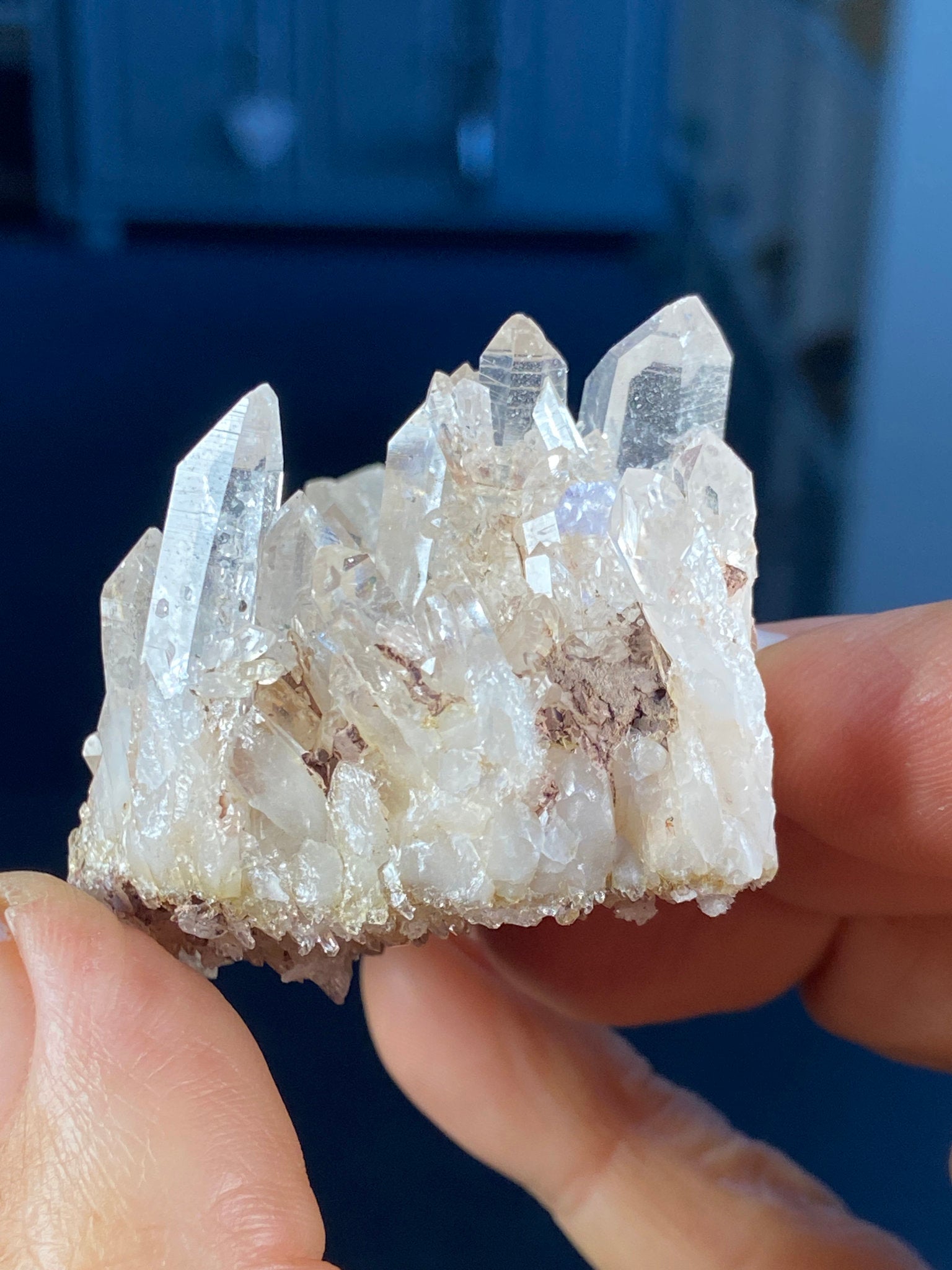 Sacred Pink Lemurian Quartz Cluster