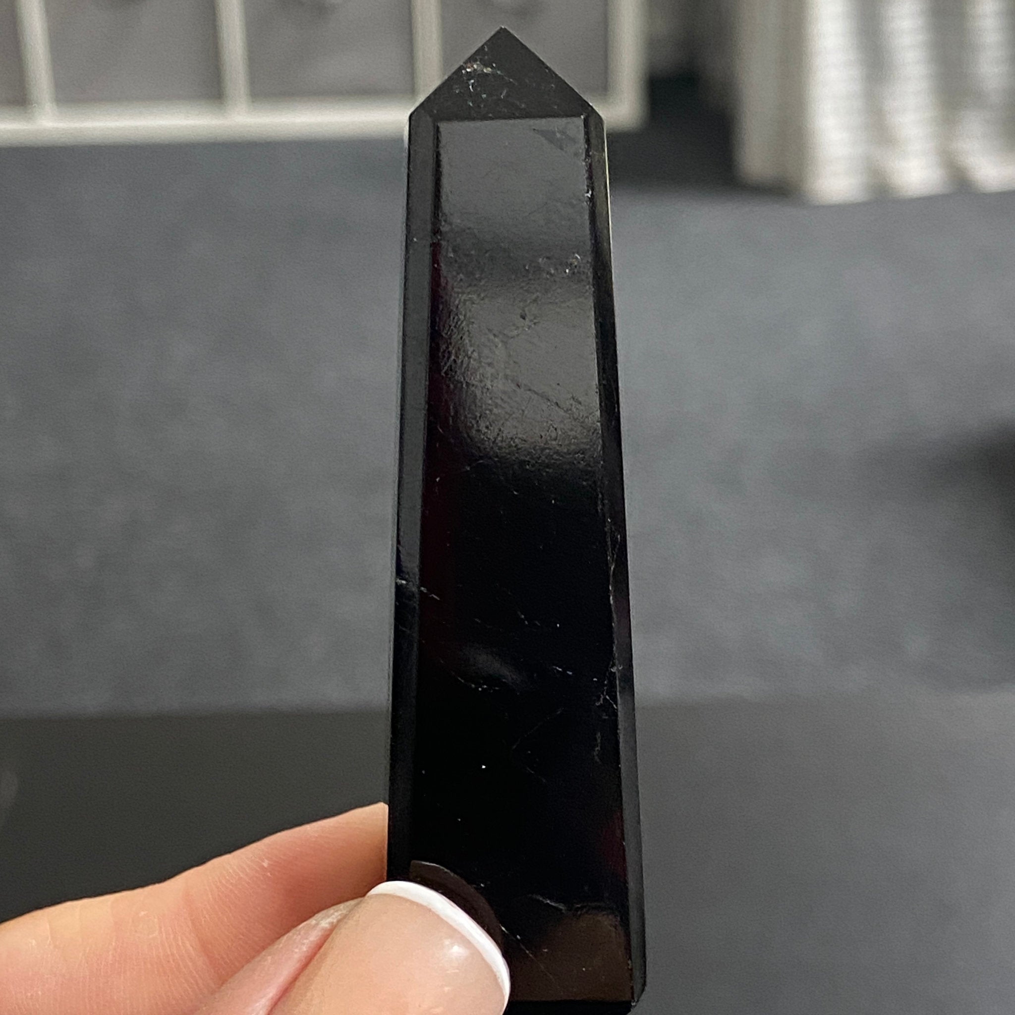AA Black Tourmaline Obelisk - Brazil