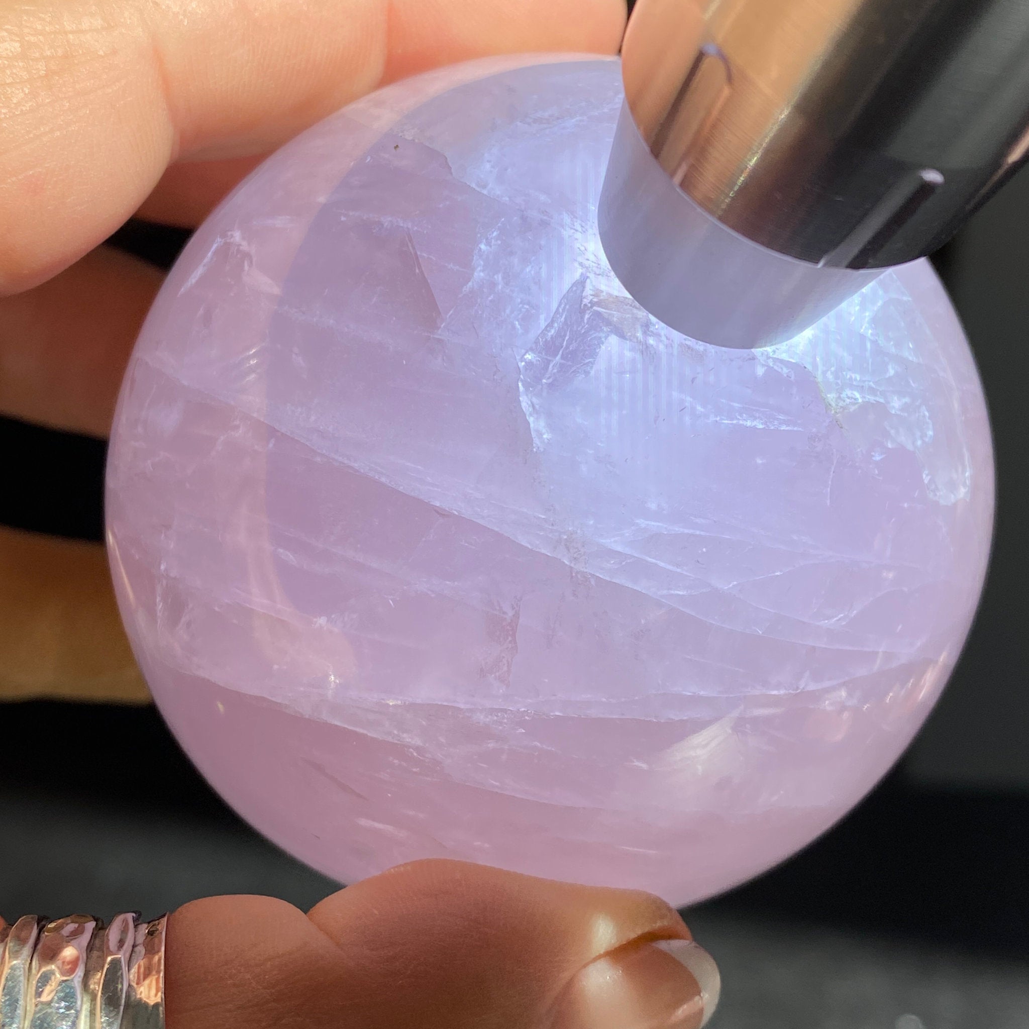 Madagascan Gemmy Rose Quartz Sphere