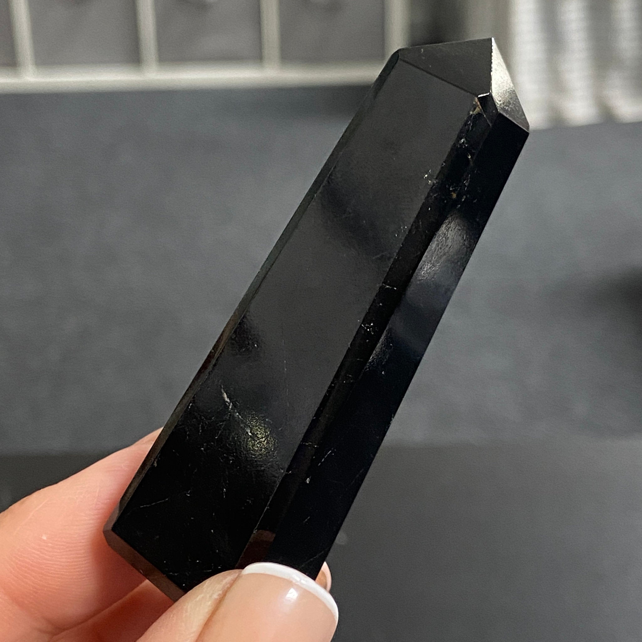 AA Black Tourmaline Obelisk - Brazil