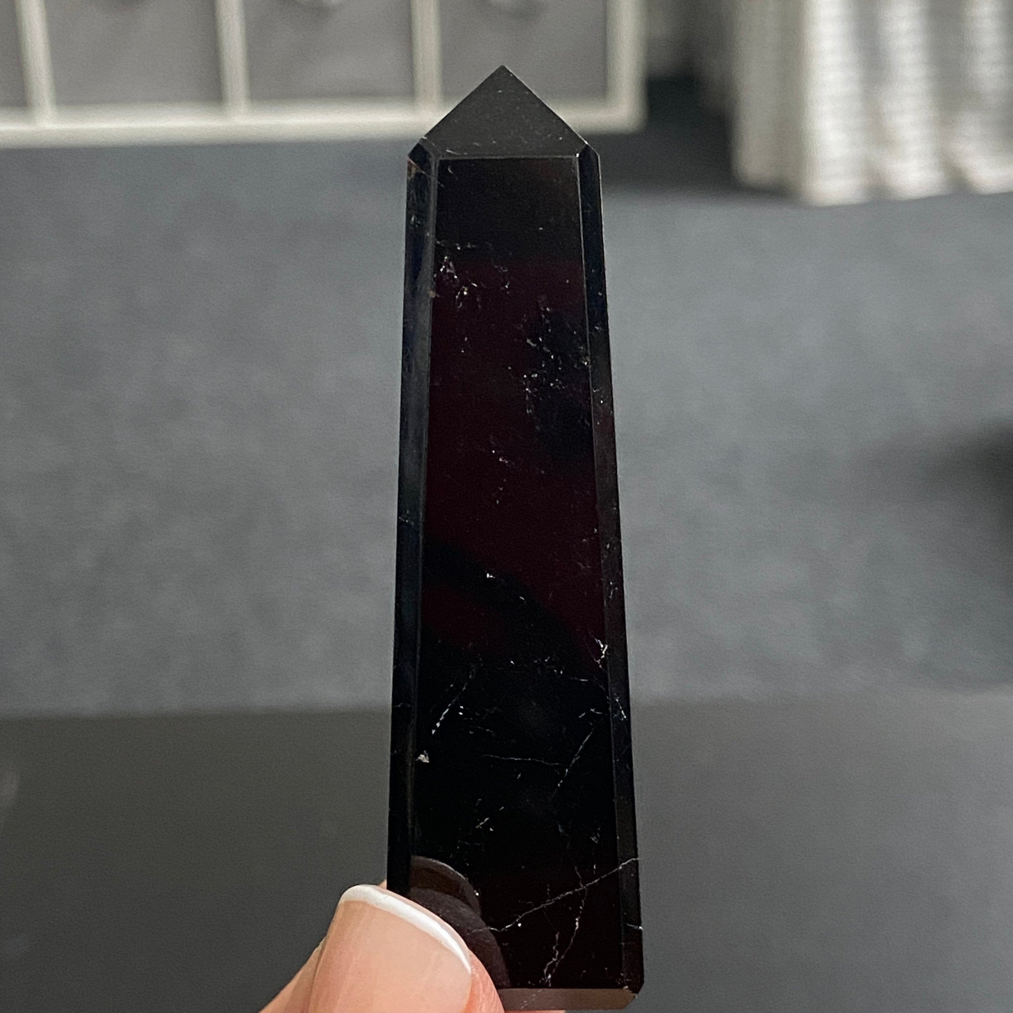 AA Black Tourmaline Obelisk - Brazil