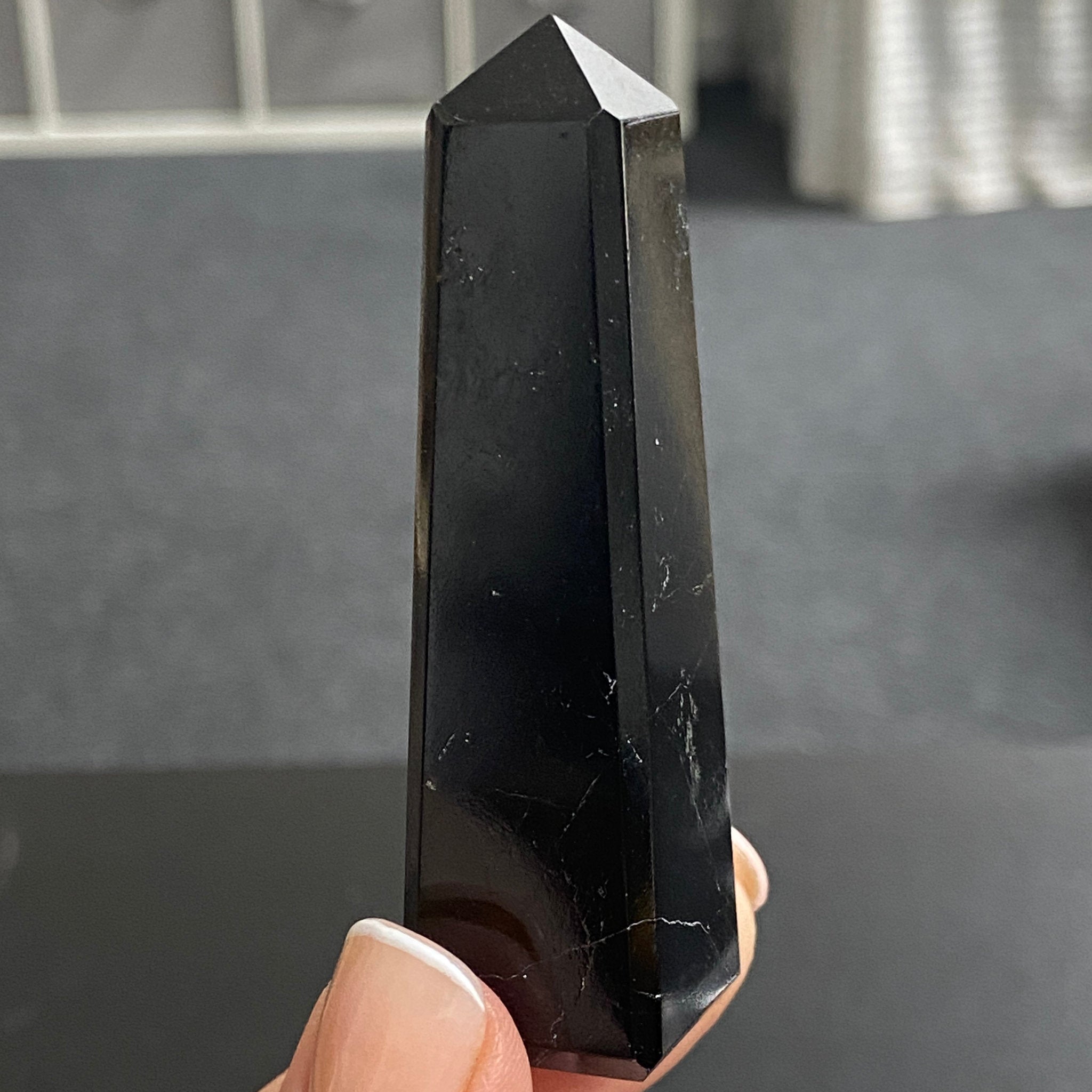 AA Black Tourmaline Obelisk - Brazil