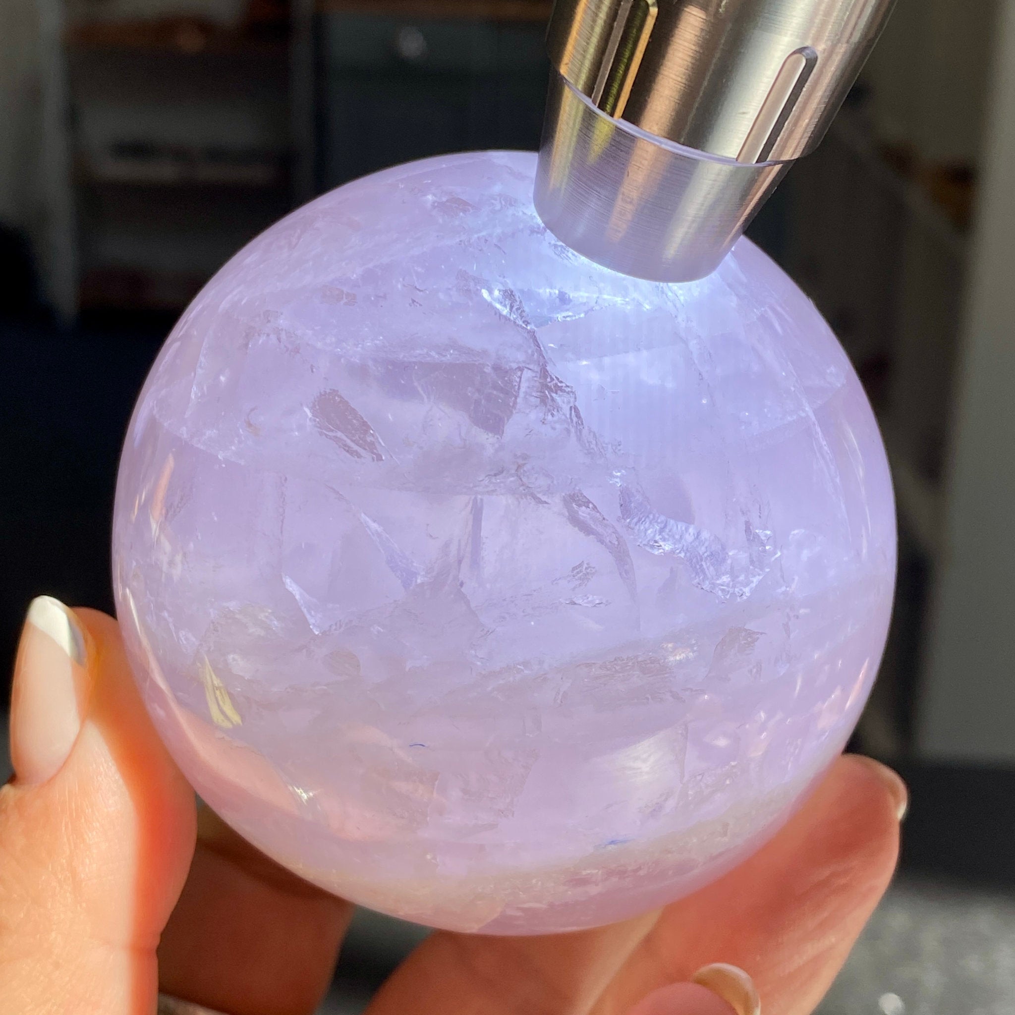 Madagascan Gemmy Rose Quartz Sphere