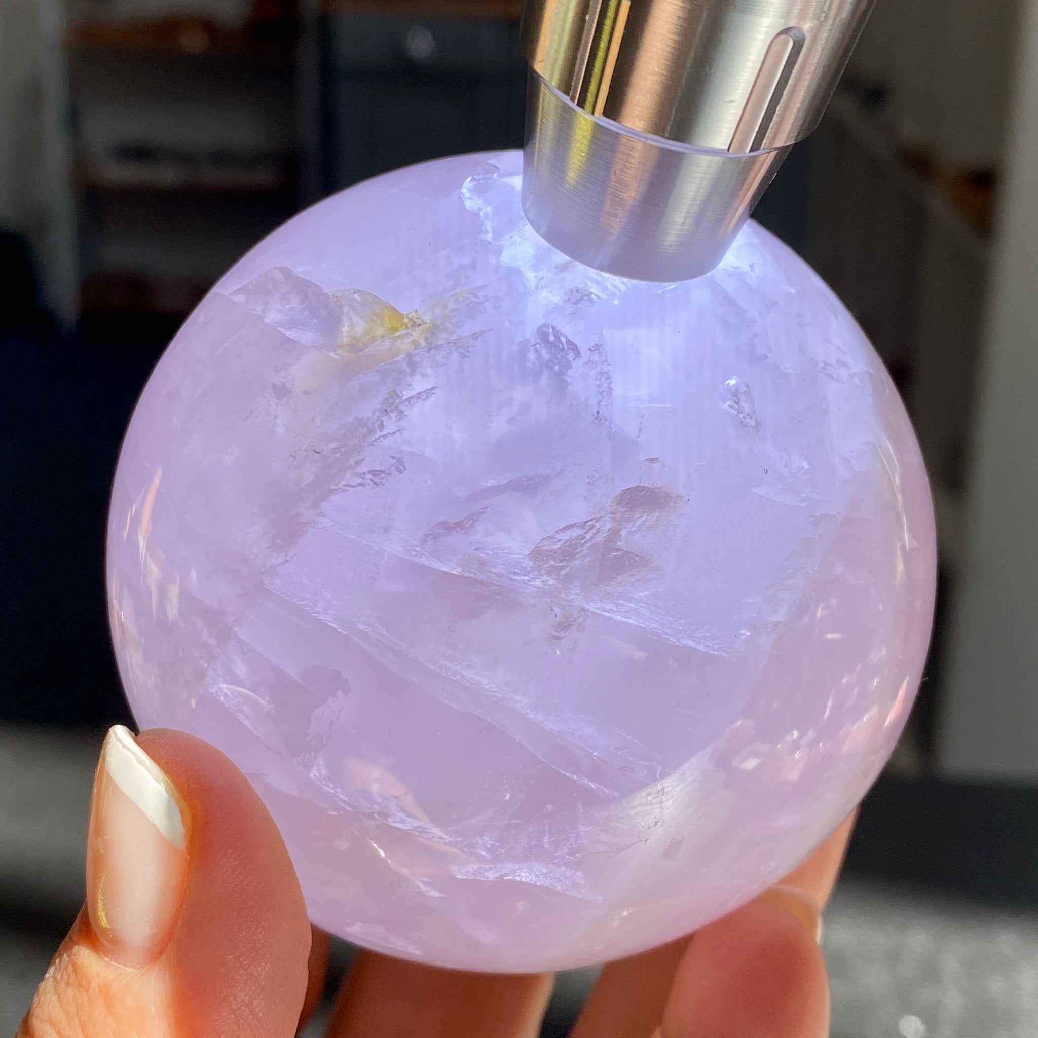 Madagascan Gemmy Rose Quartz Sphere