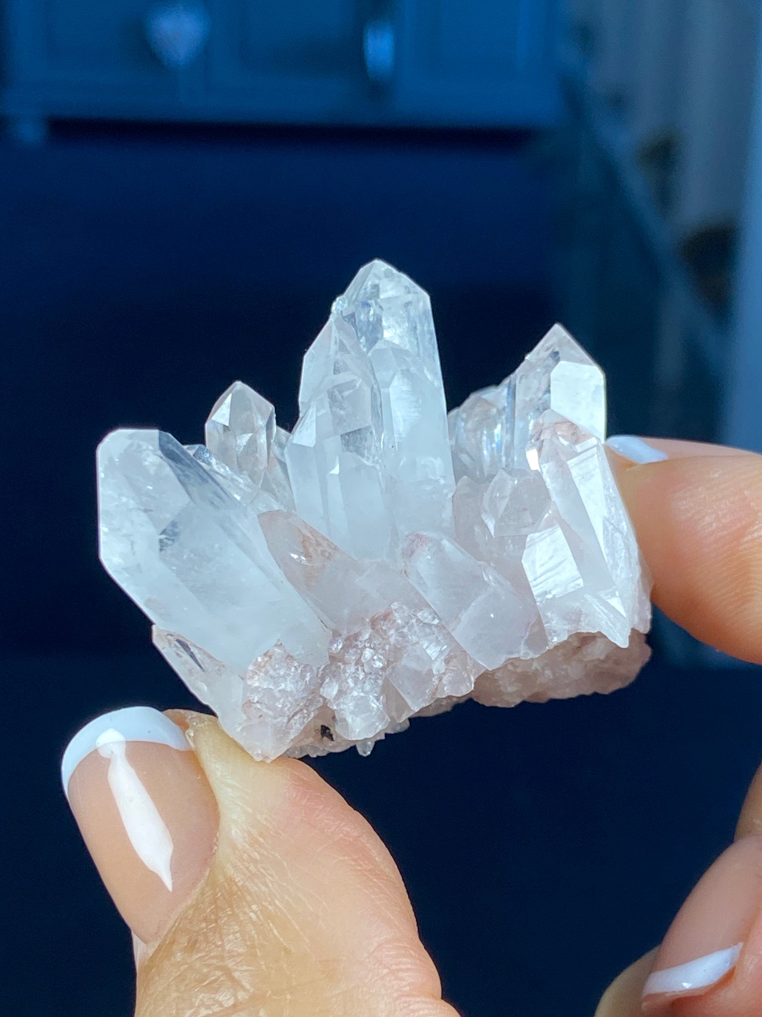 Sacred Pink Lemurian Quartz Cluster