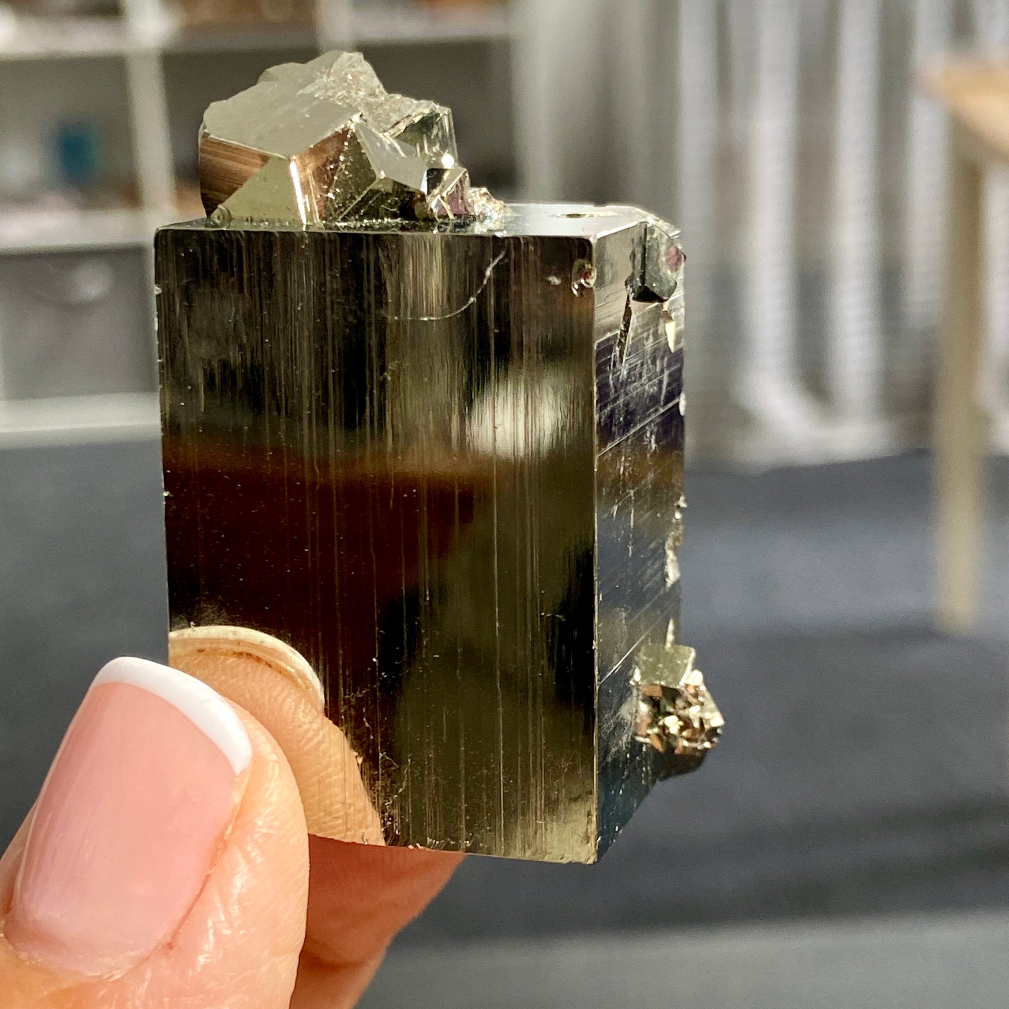 Pyrite Crystal Cluster – Huanzala Mine, Peru