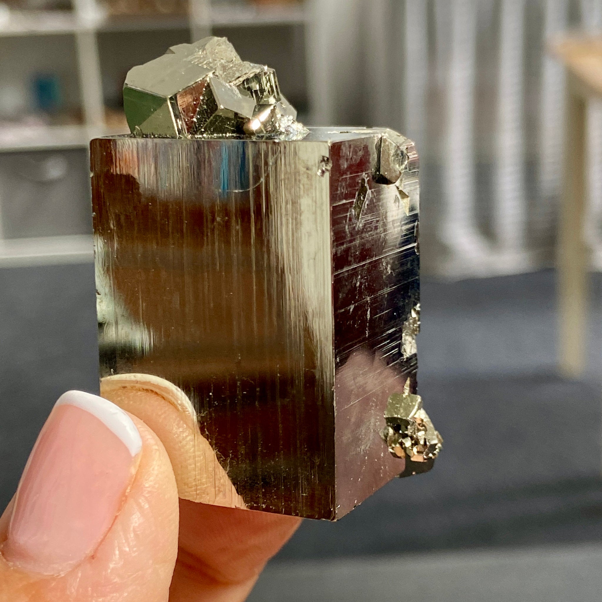Pyrite Crystal Cluster – Huanzala Mine, Peru