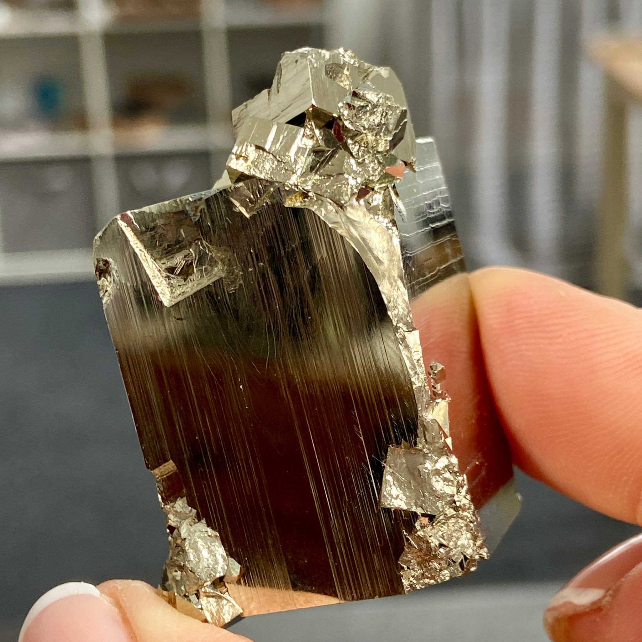 Pyrite Crystal Cluster – Huanzala Mine, Peru