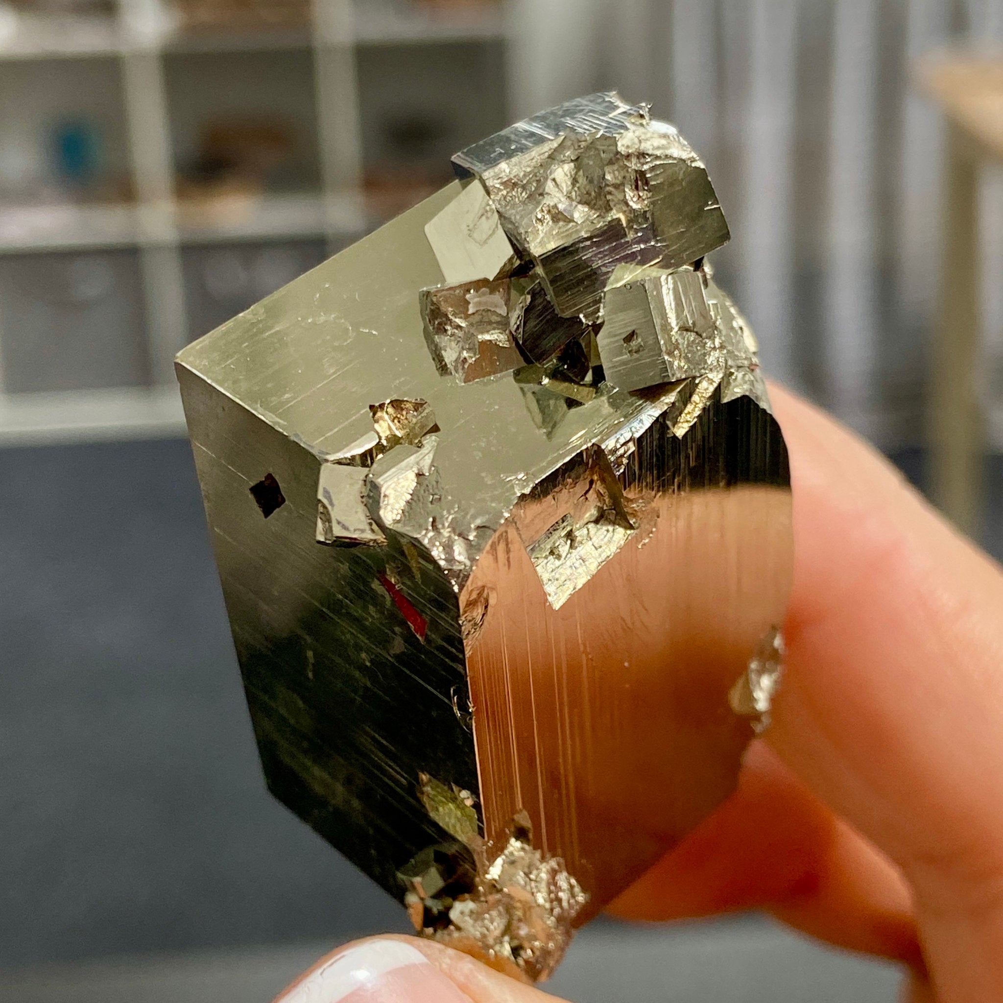 Pyrite Crystal Cluster – Huanzala Mine, Peru