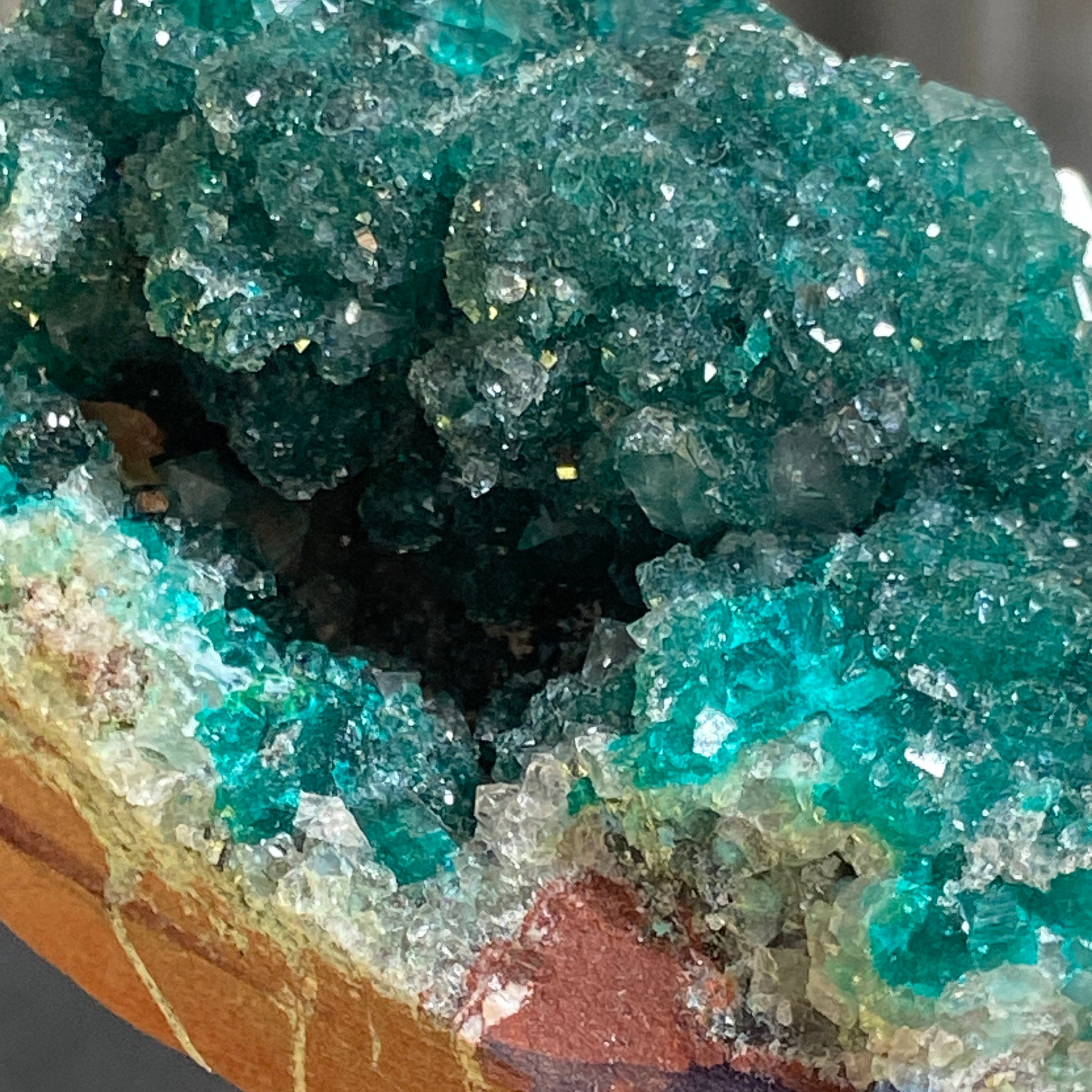Private Collection - Dioptase with Clear Quartz