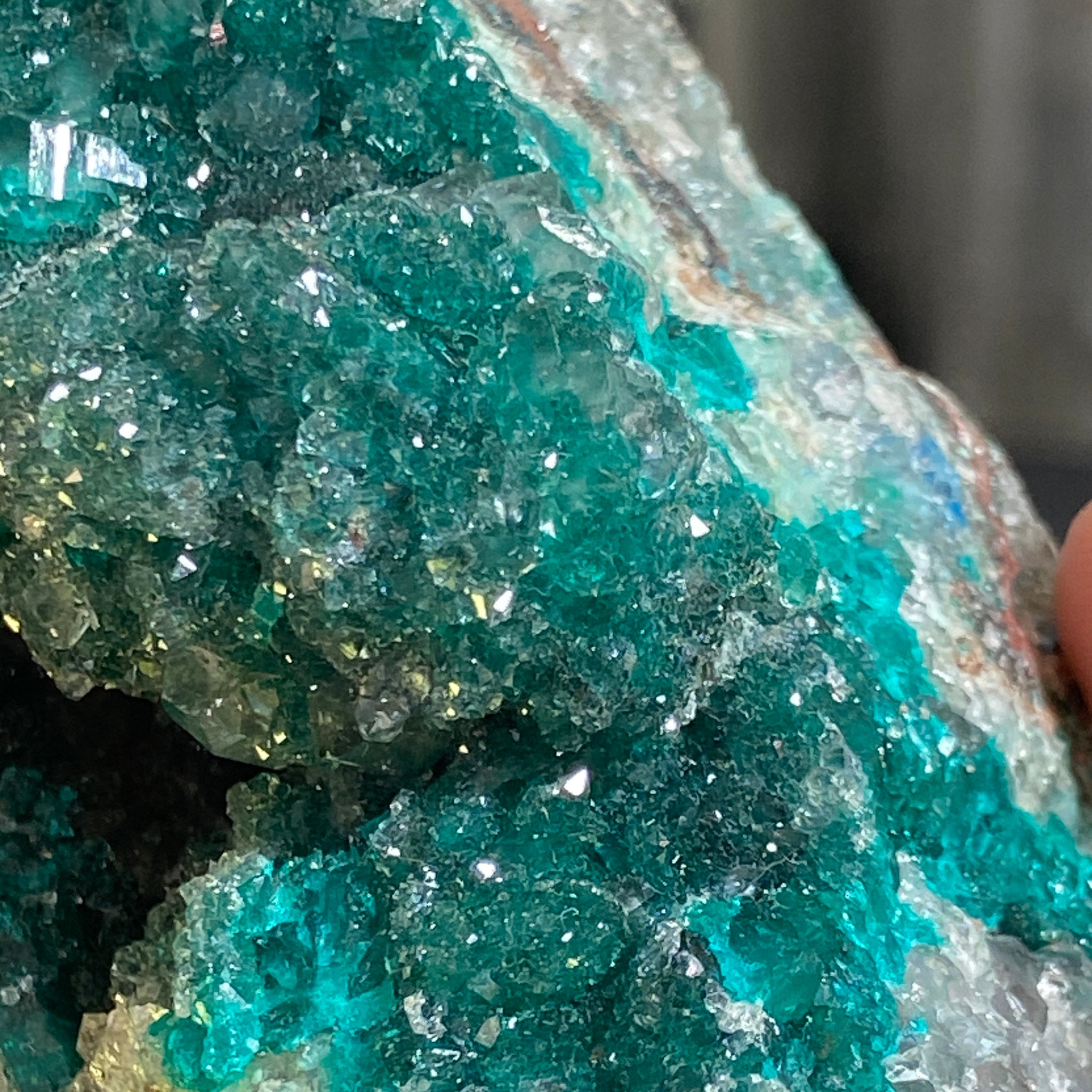 Private Collection - Dioptase with Clear Quartz