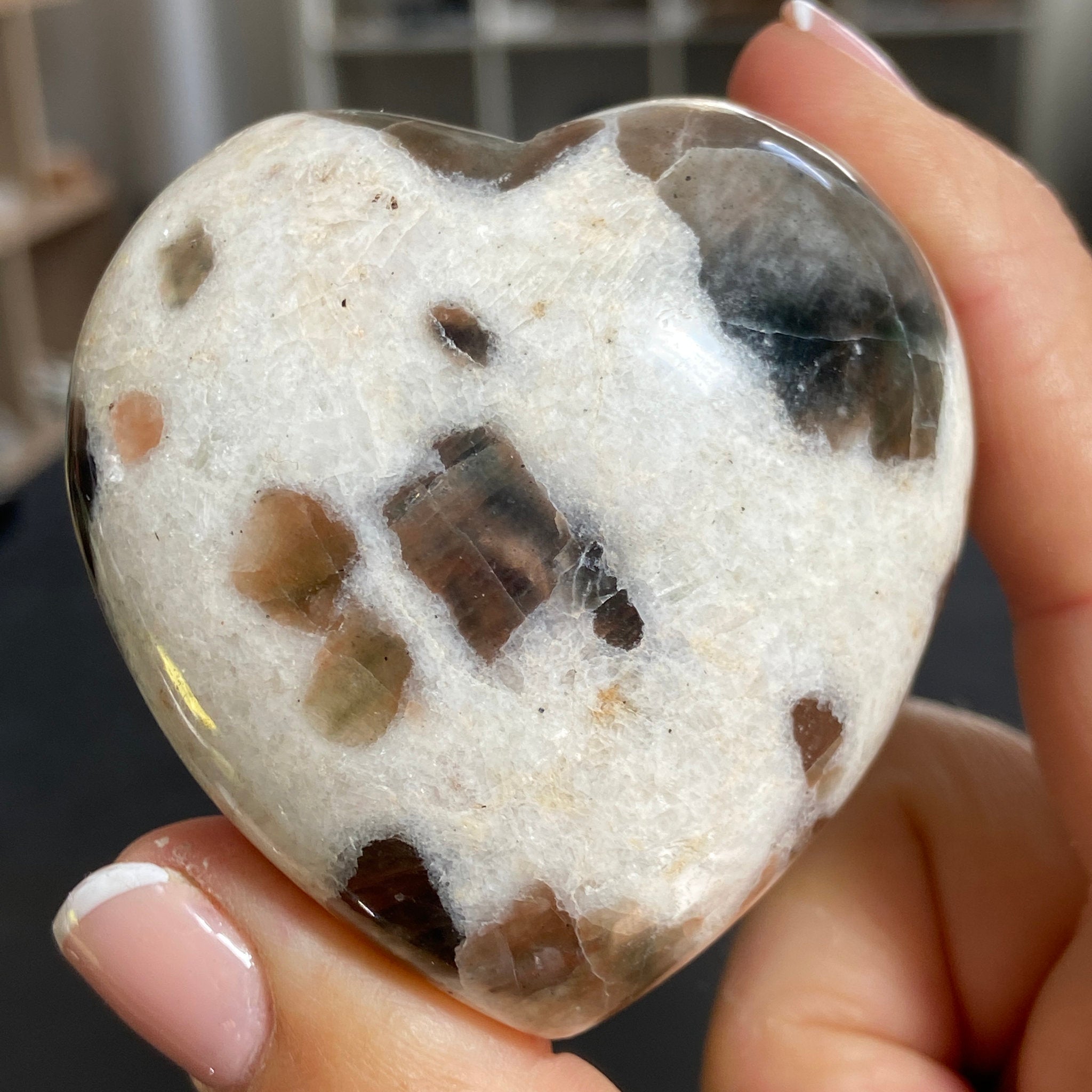 Polarity Moonstone Heart – India