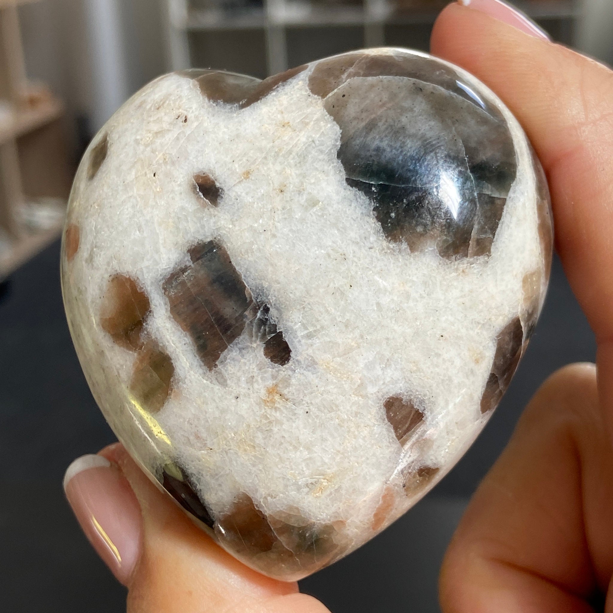 Polarity Moonstone Heart – India