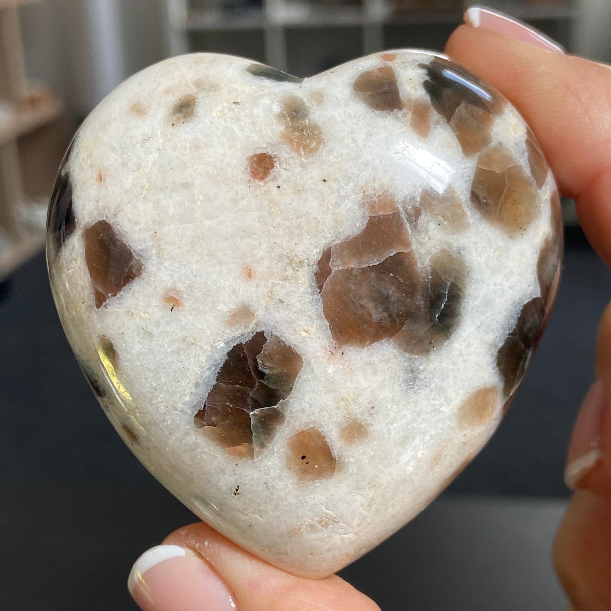 Polarity Moonstone Heart – India