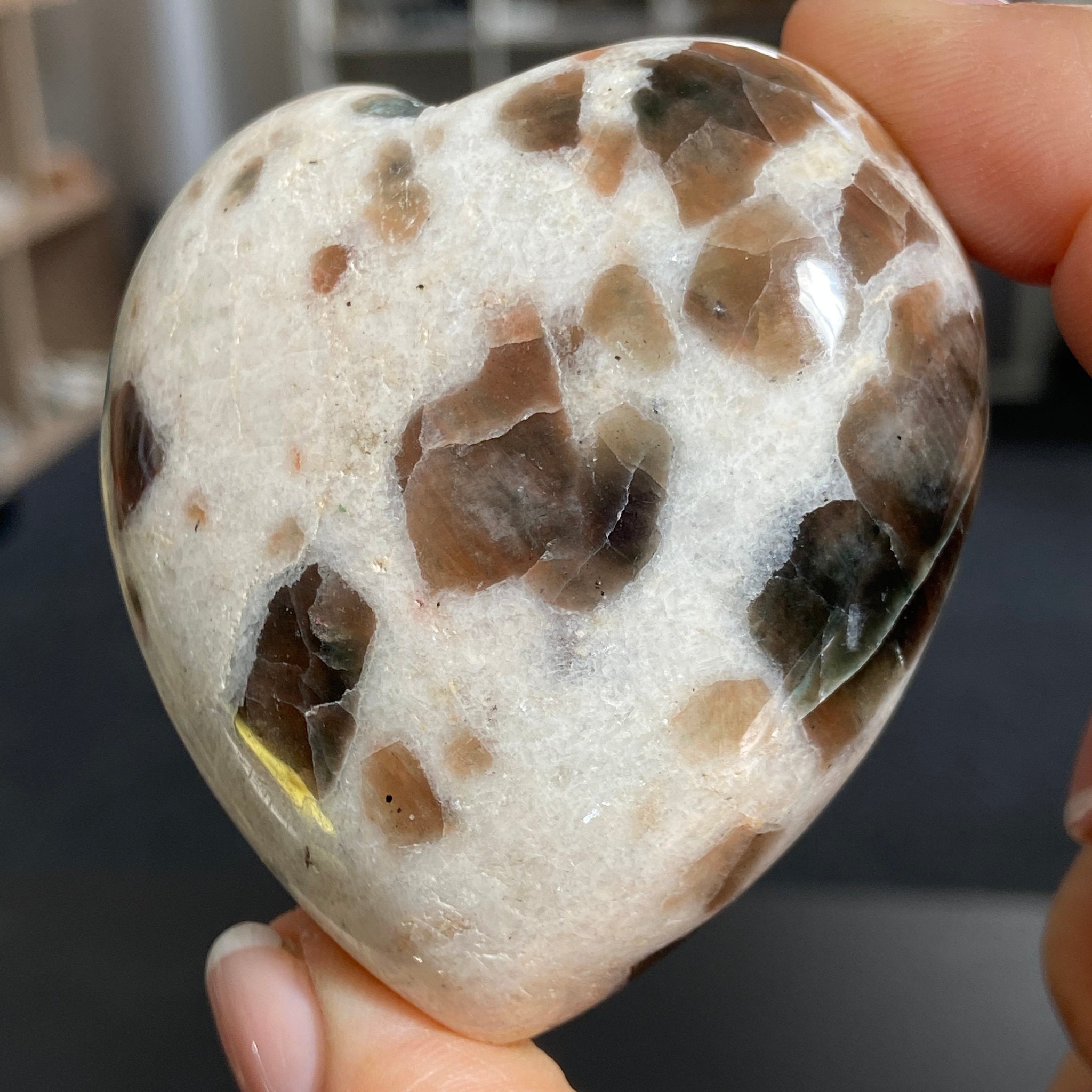 Polarity Moonstone Heart – India