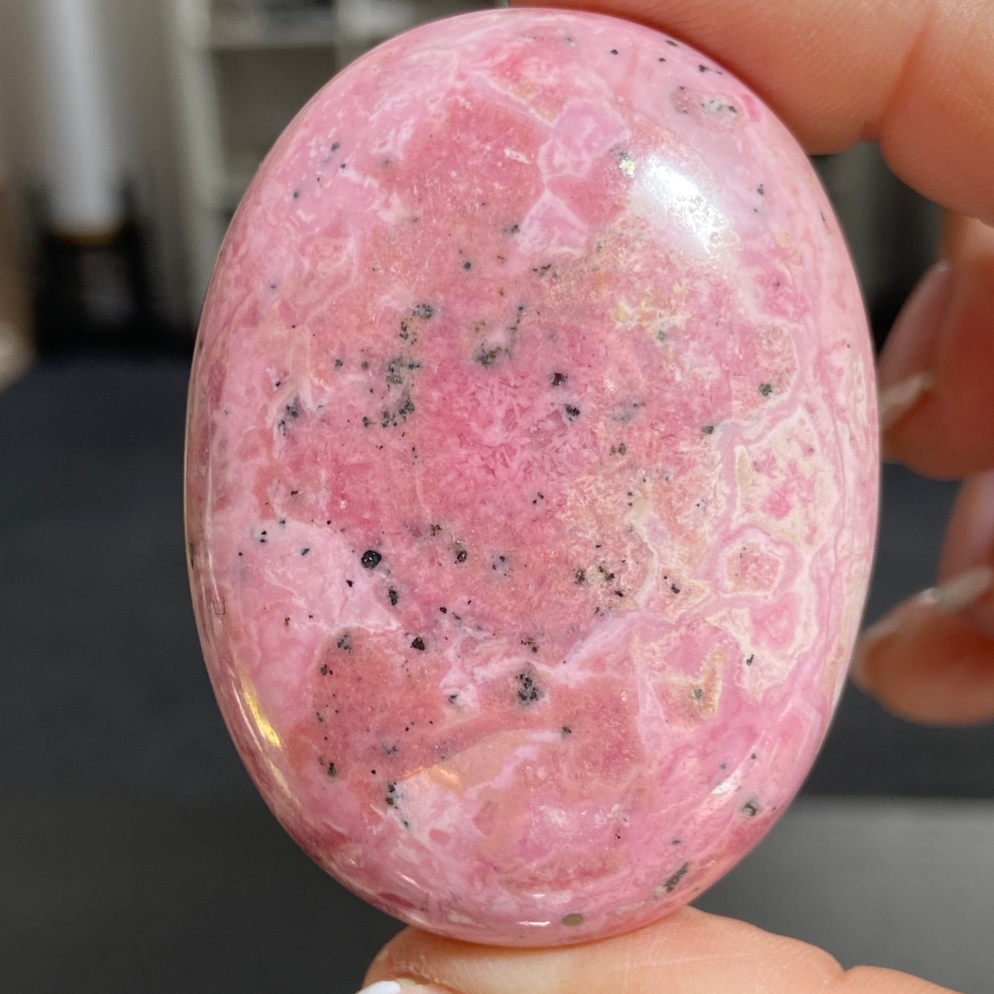 New Find - Pink Opal Palmstone – Argentina