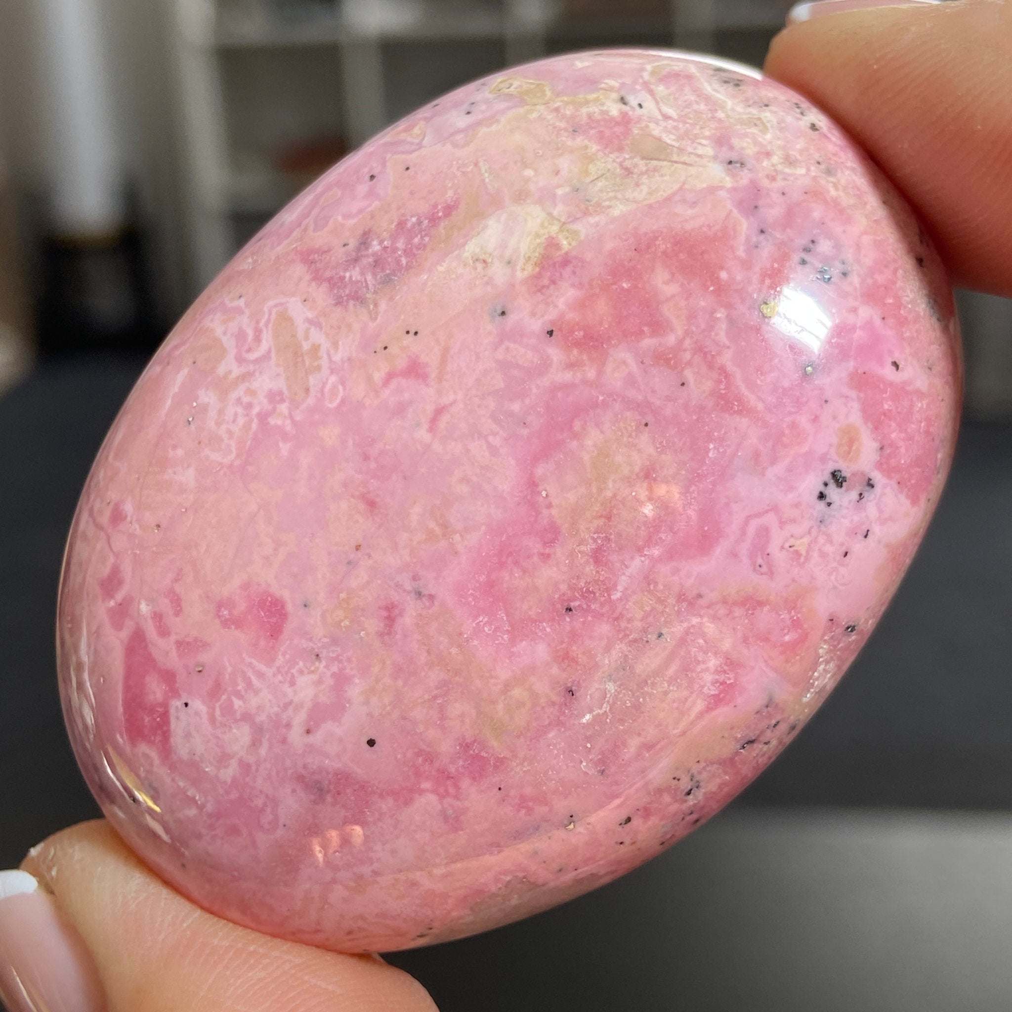 New Find - Pink Opal Palmstone – Argentina