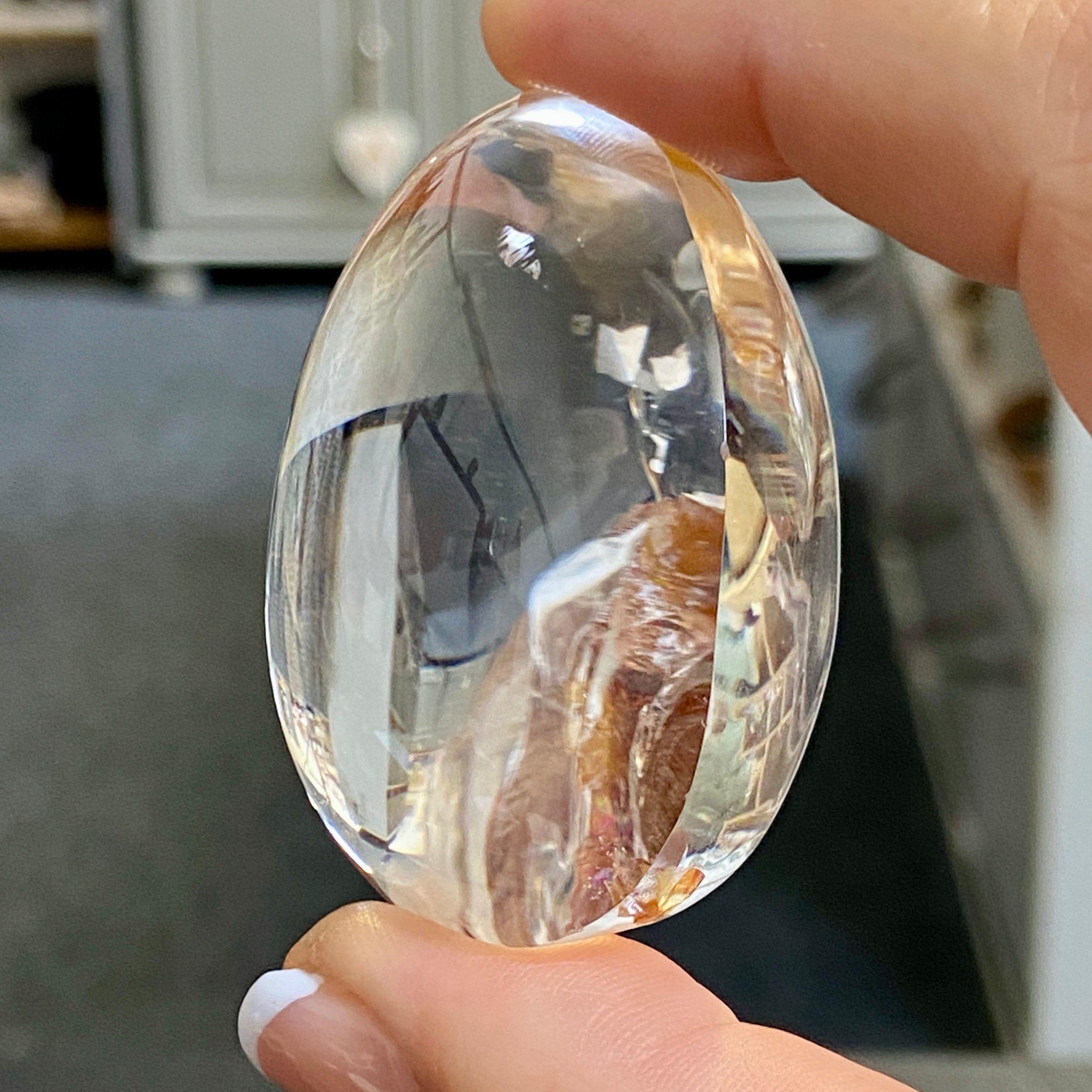Fire Quartz with Hematite & Iron Inclusions – AAA Grade