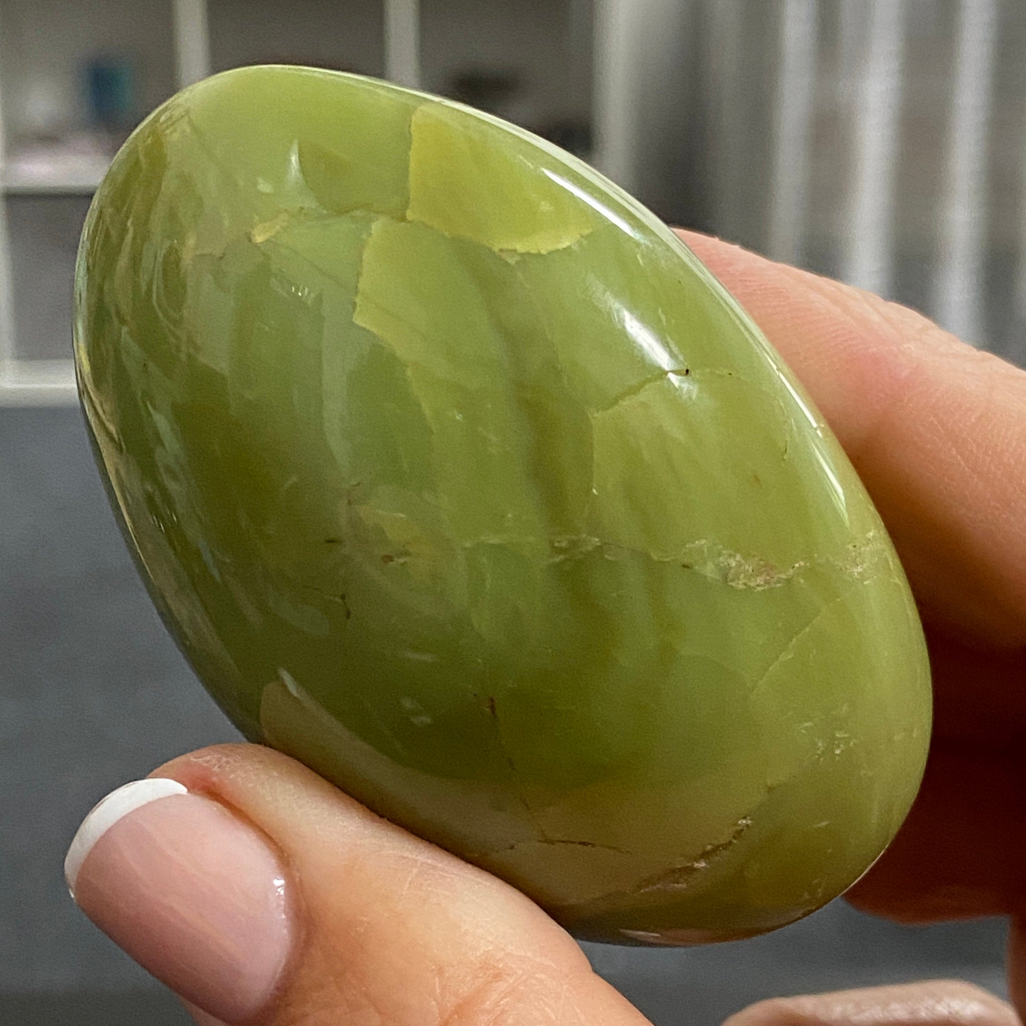 Green Opal Palmstone - Peru