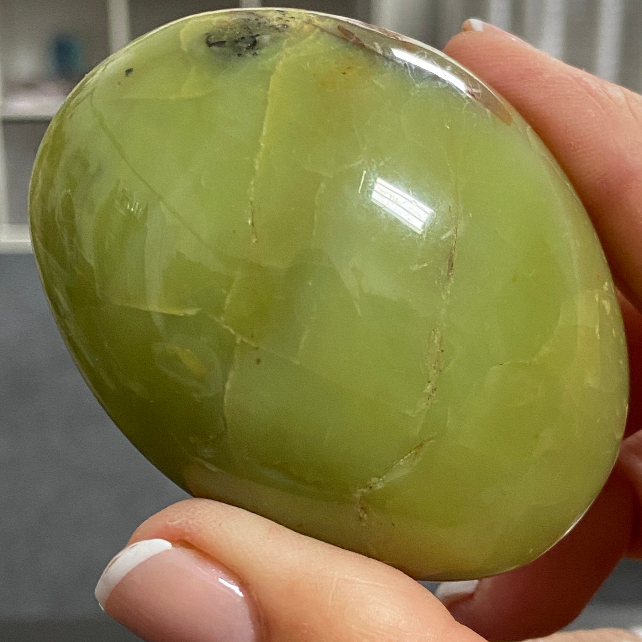 Green Opal Palmstone - Peru