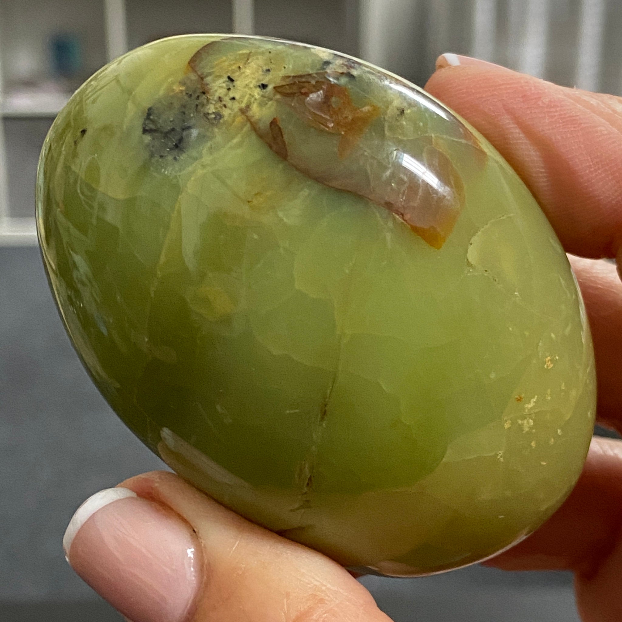 Green Opal Palmstone - Peru