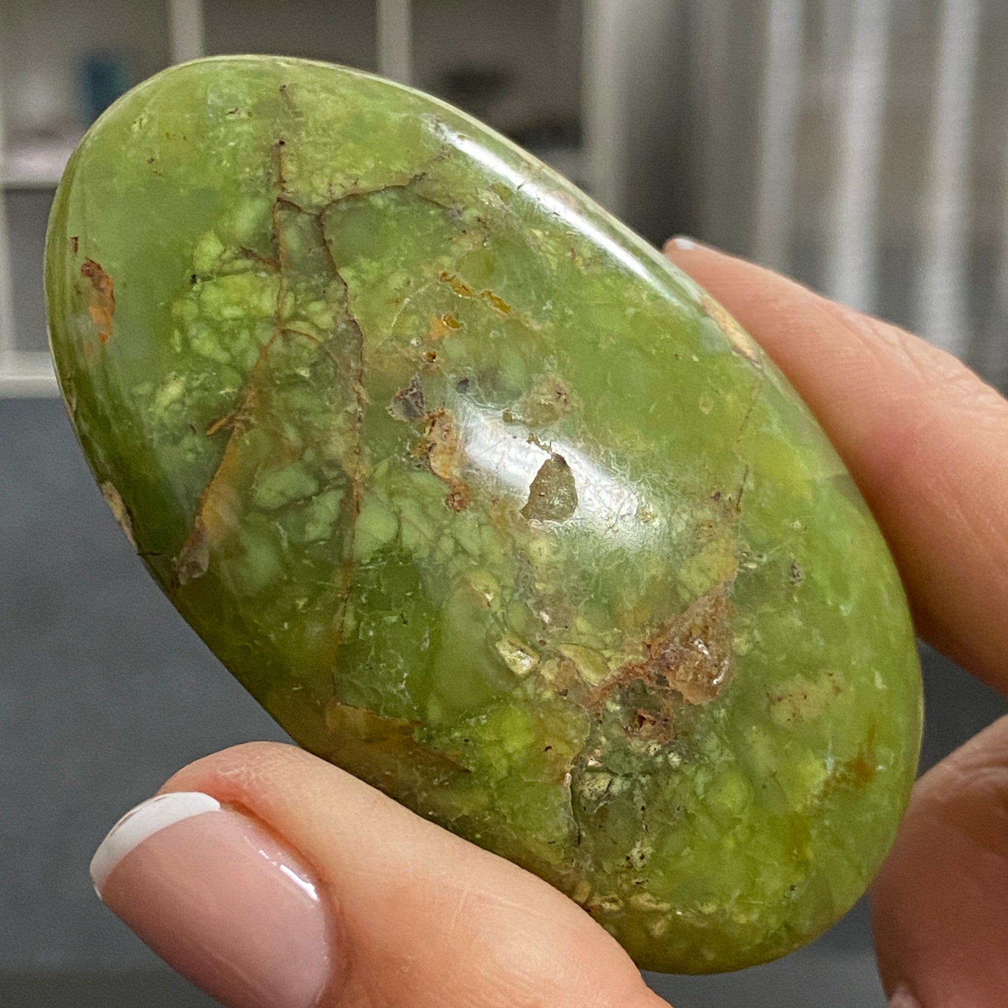 Green Opal Palmstone - Peru
