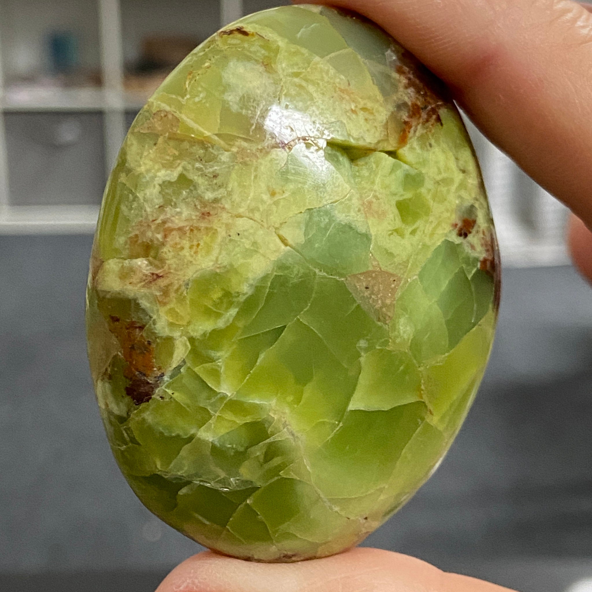 Green Opal Palmstone - Peru