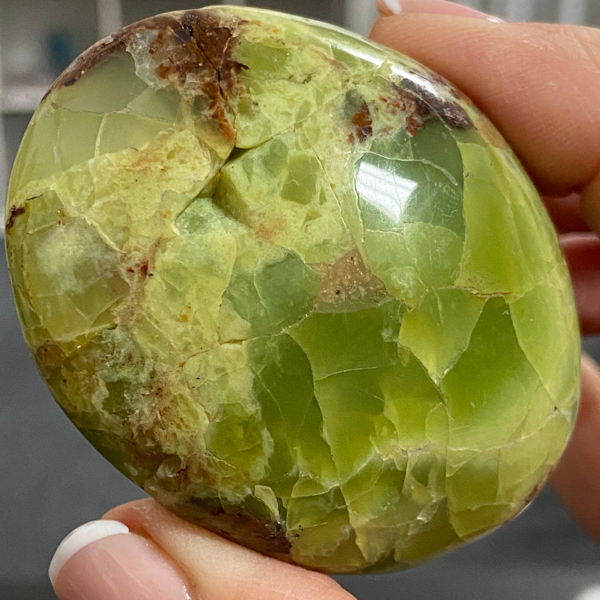Green Opal Palmstone - Peru