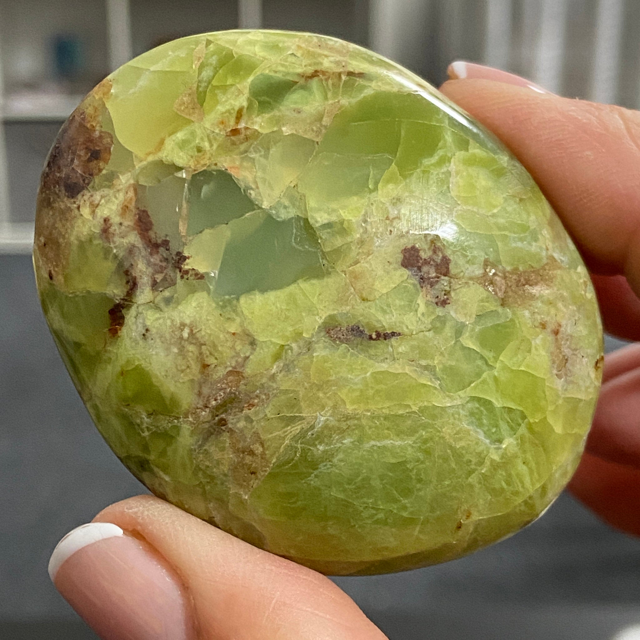 Green Opal Palmstone - Peru