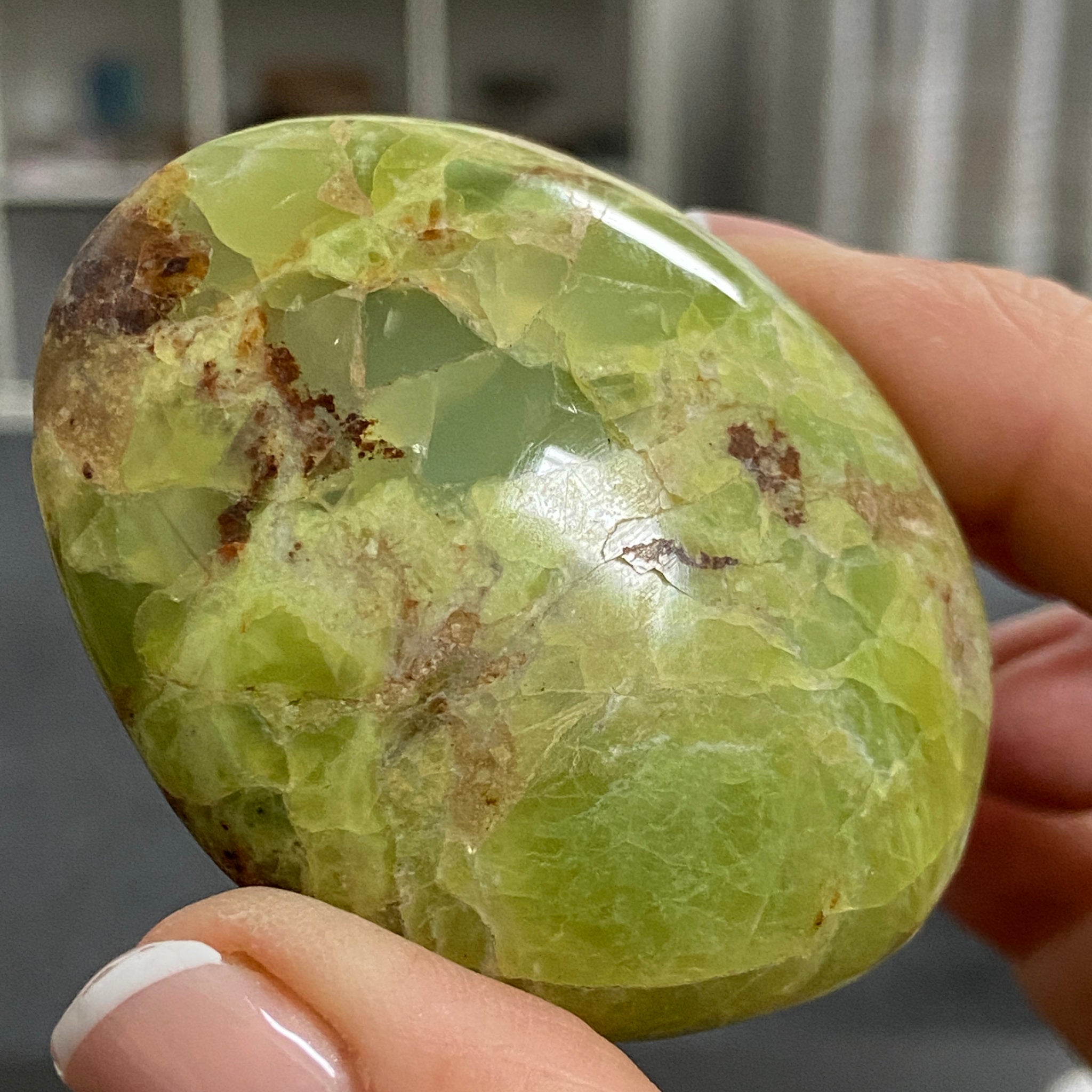 Green Opal Palmstone - Peru