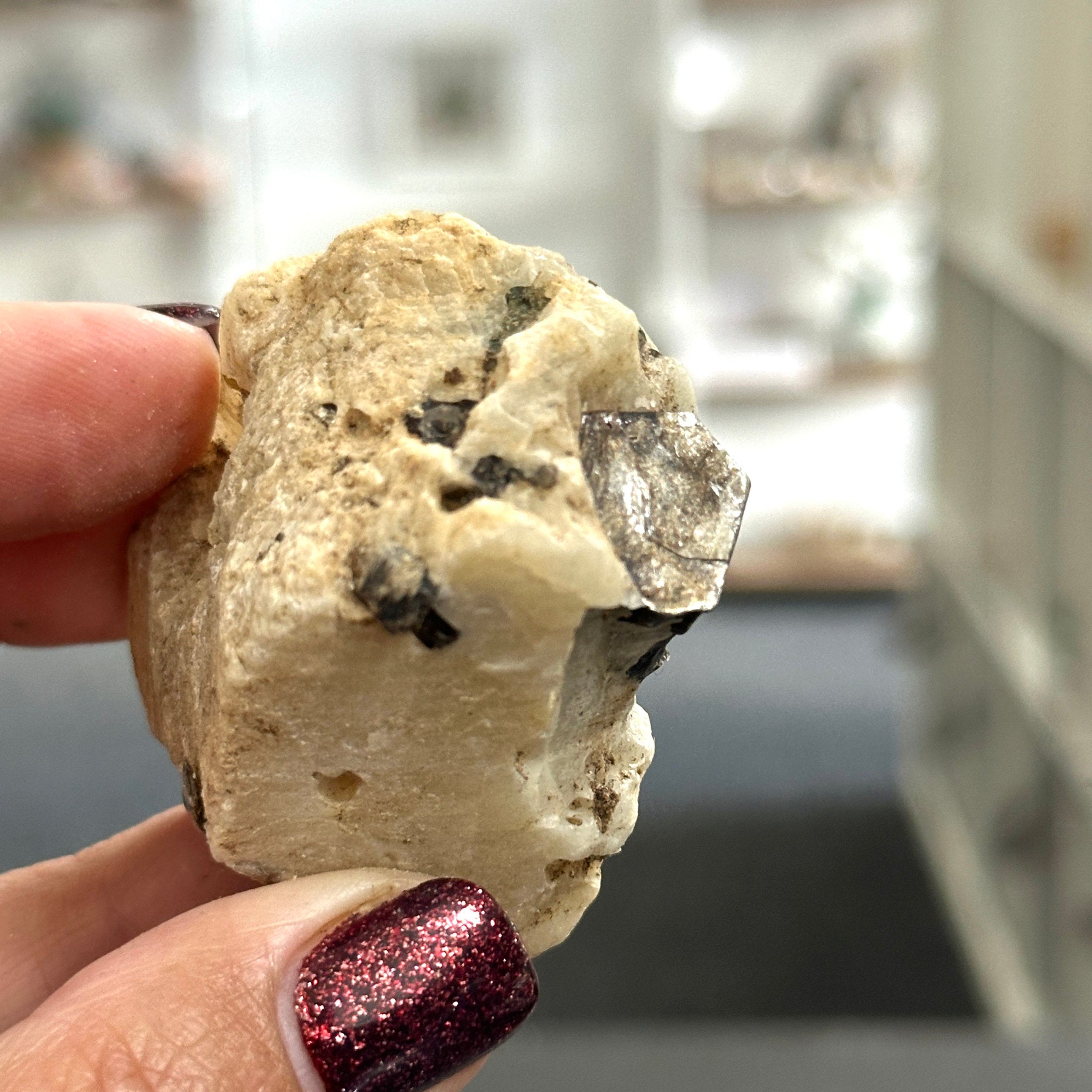 Mica Pegmatite with Calcite