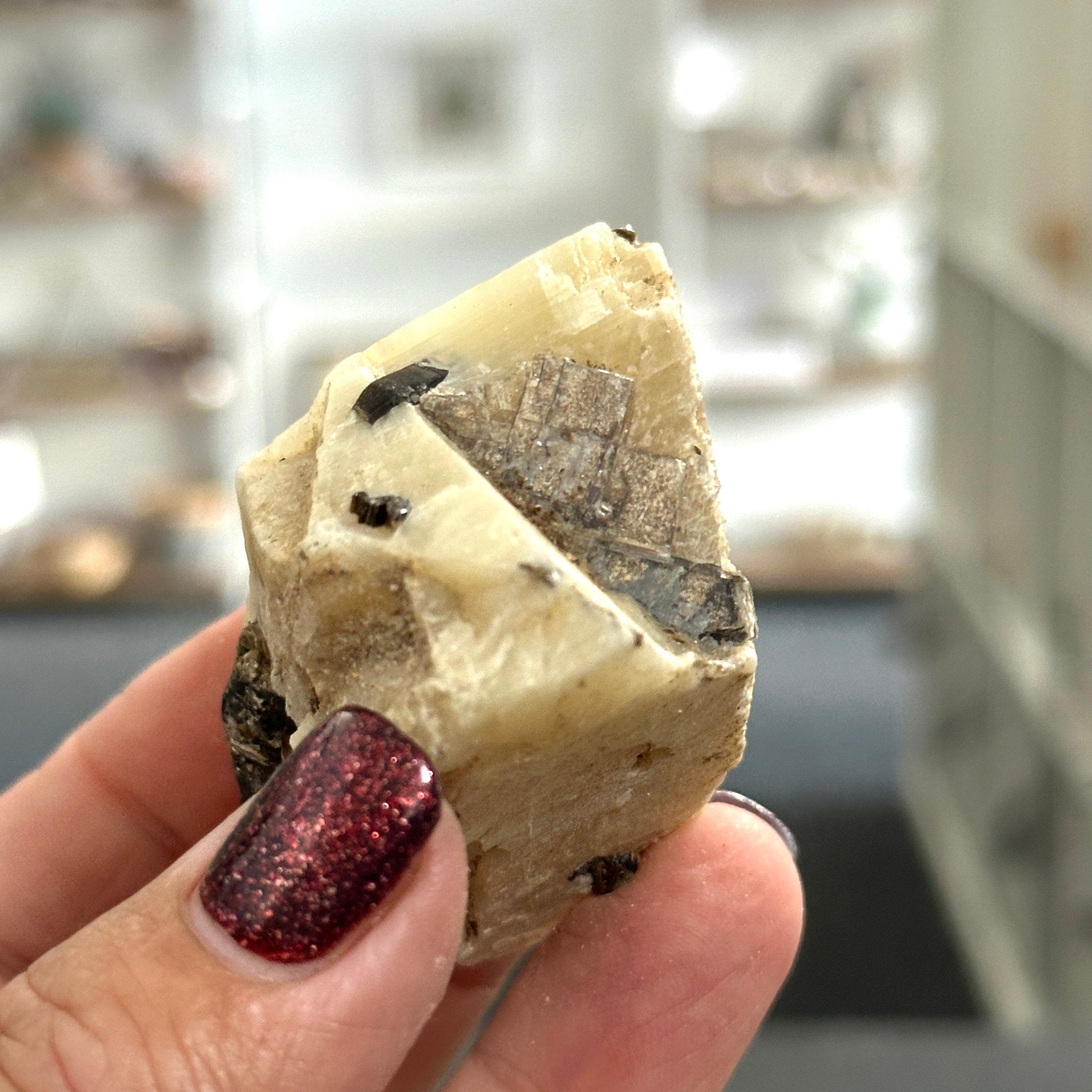 Mica Pegmatite with Calcite