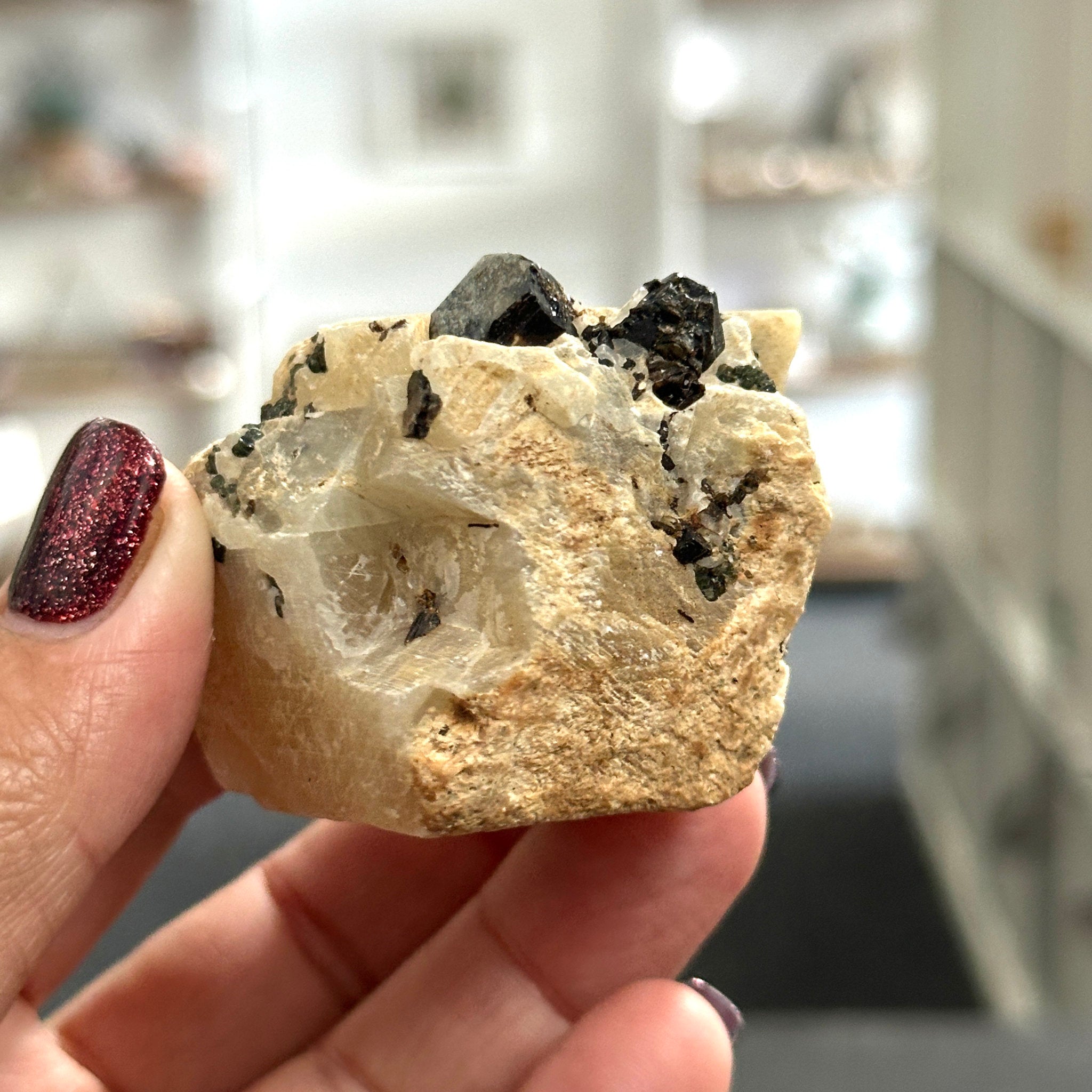 Mica Pegmatite with Calcite