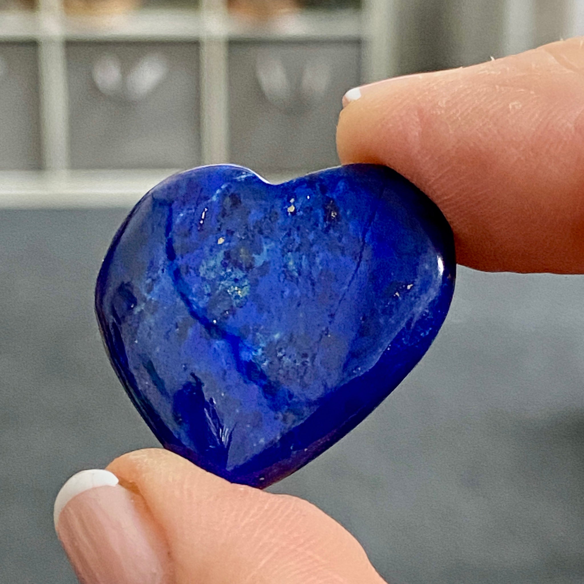 Lapis Lazuli Mini Heart – Mine 4 - Afghanistan
