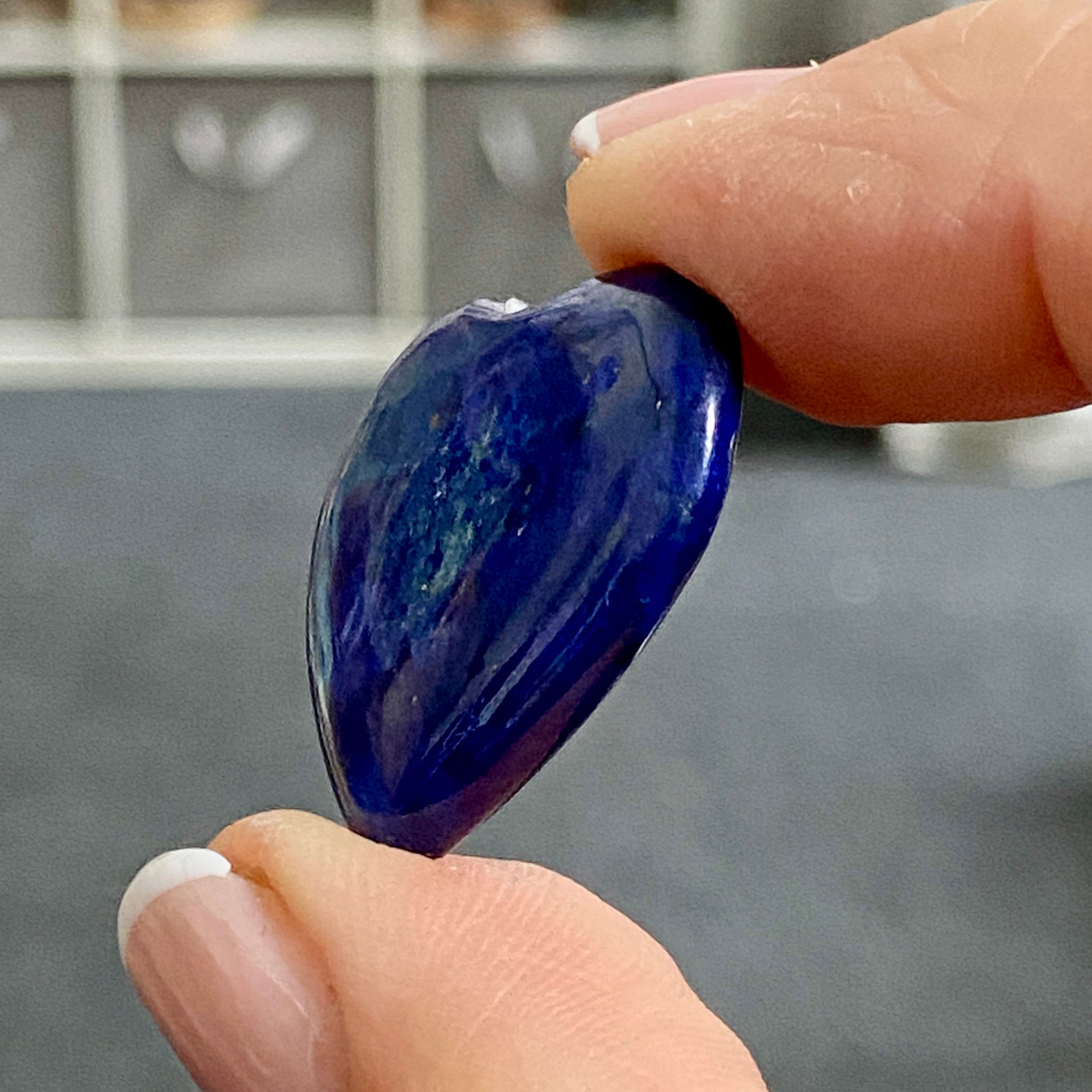 Lapis Lazuli Mini Heart – Mine 4 - Afghanistan