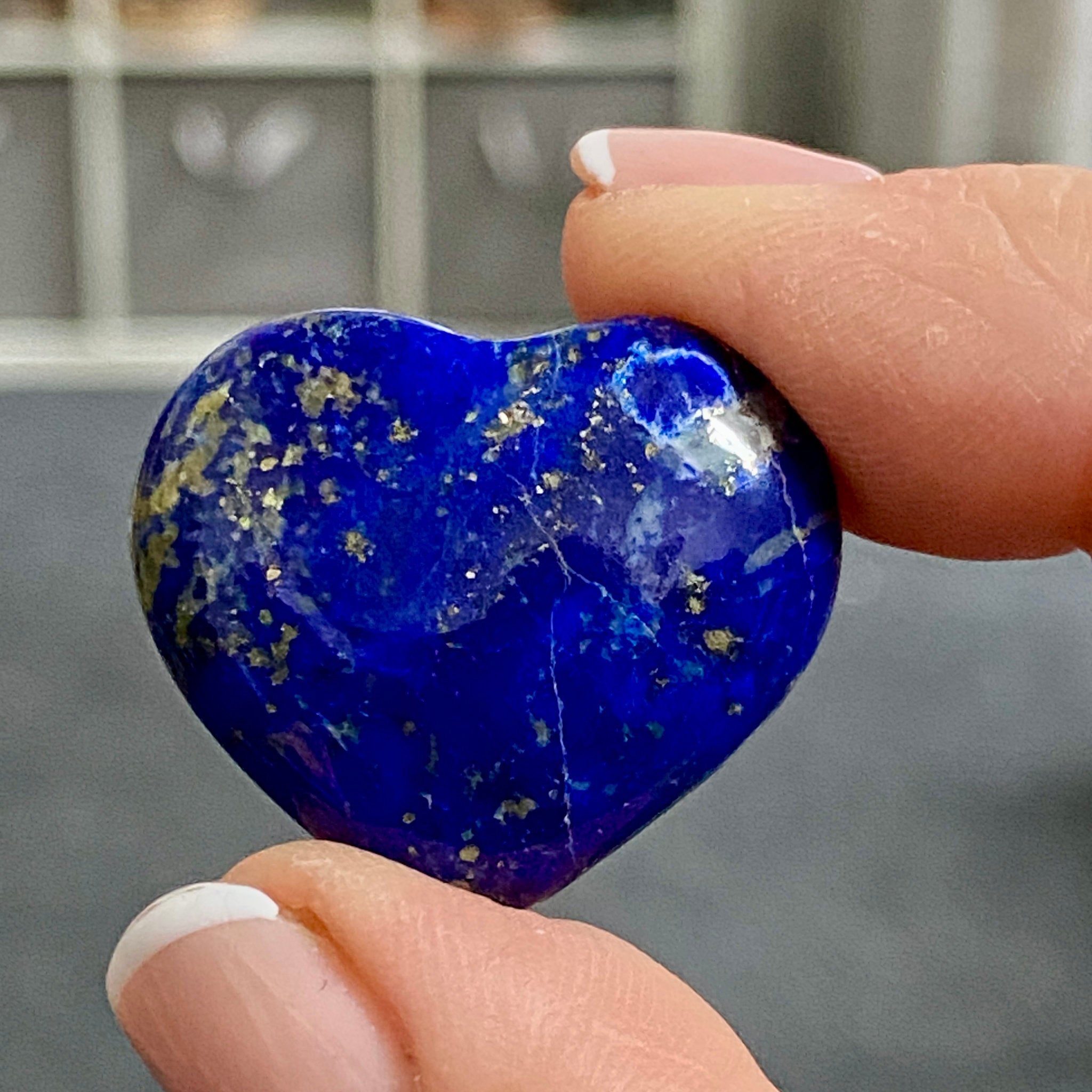 Lapis Lazuli Mini Heart – Mine 4 - Afghanistan