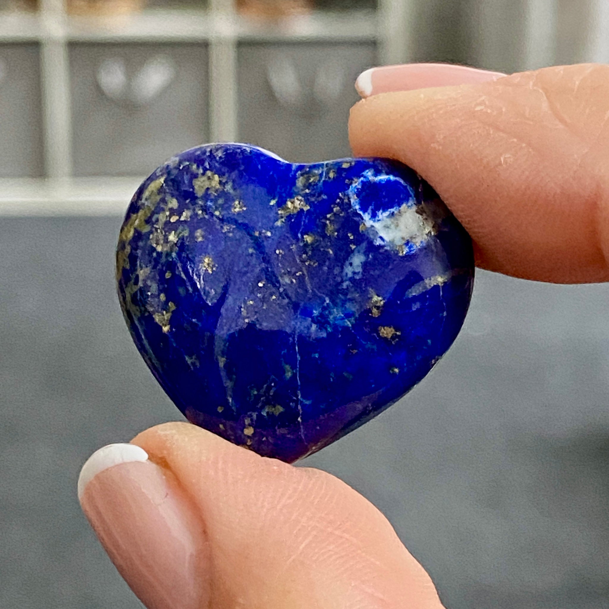 Lapis Lazuli Mini Heart – Mine 4 - Afghanistan