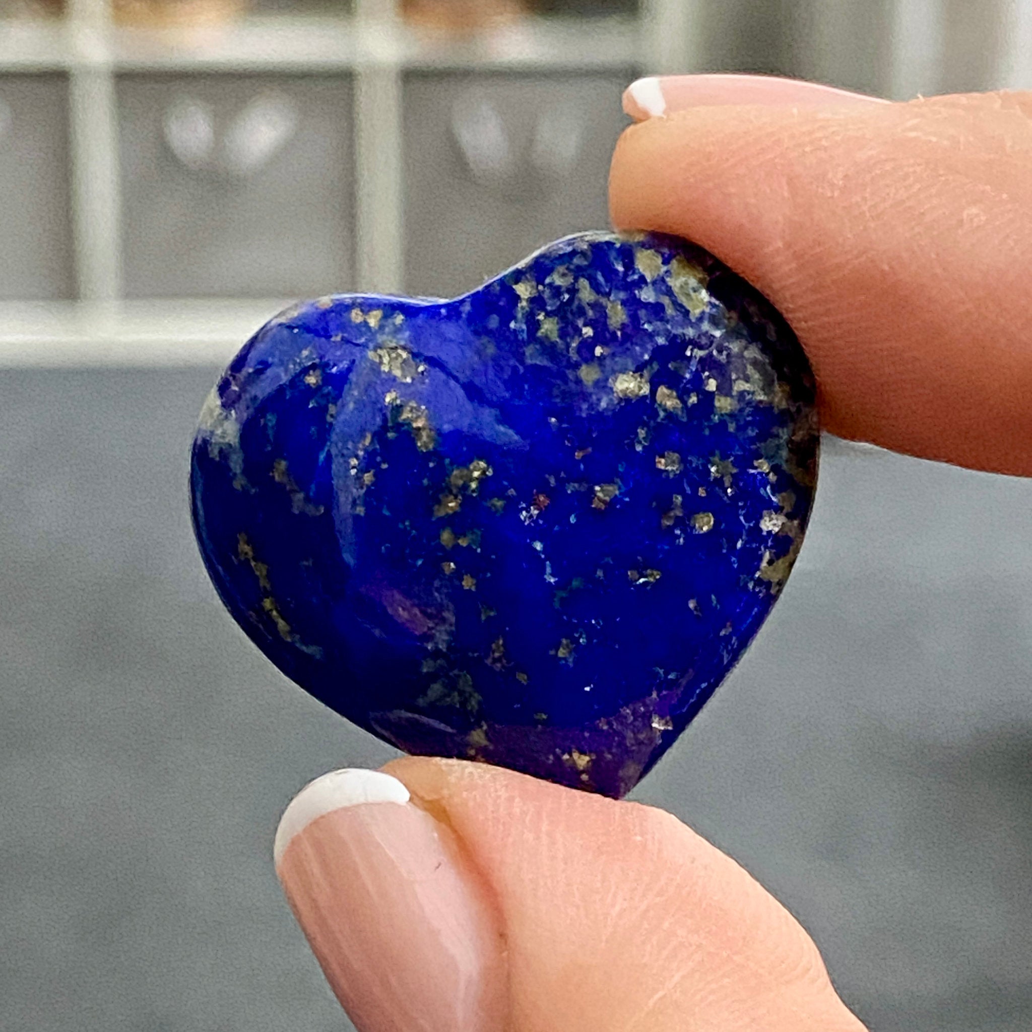Lapis Lazuli Mini Heart – Mine 4 - Afghanistan