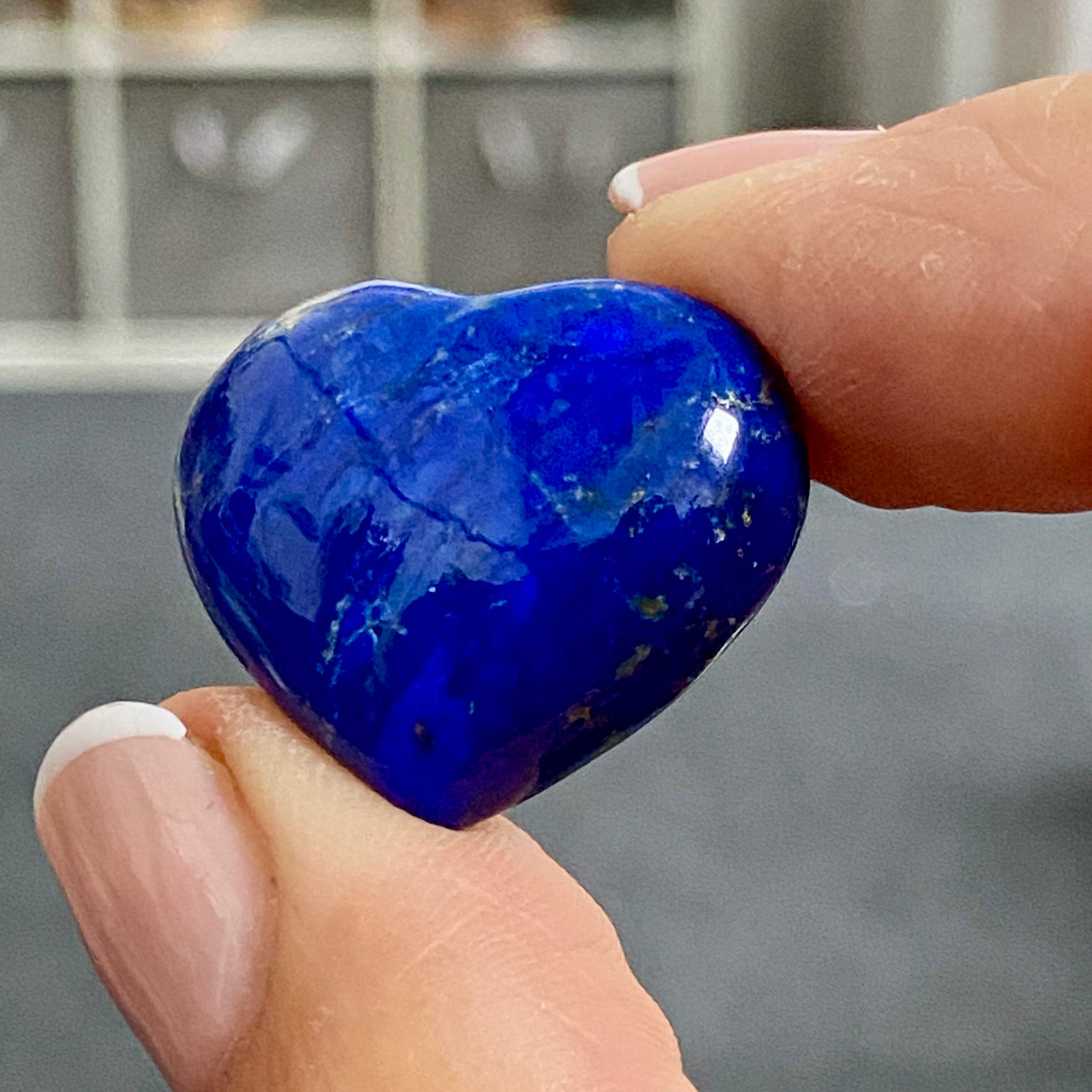 Lapis Lazuli Mini Heart – Mine 4 - Afghanistan