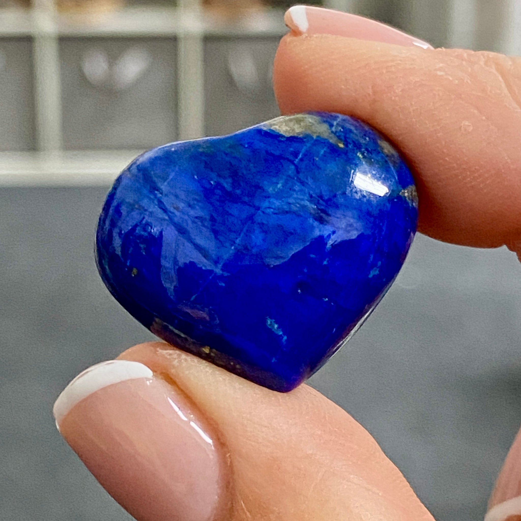 Lapis Lazuli Mini Heart – Mine 4 - Afghanistan