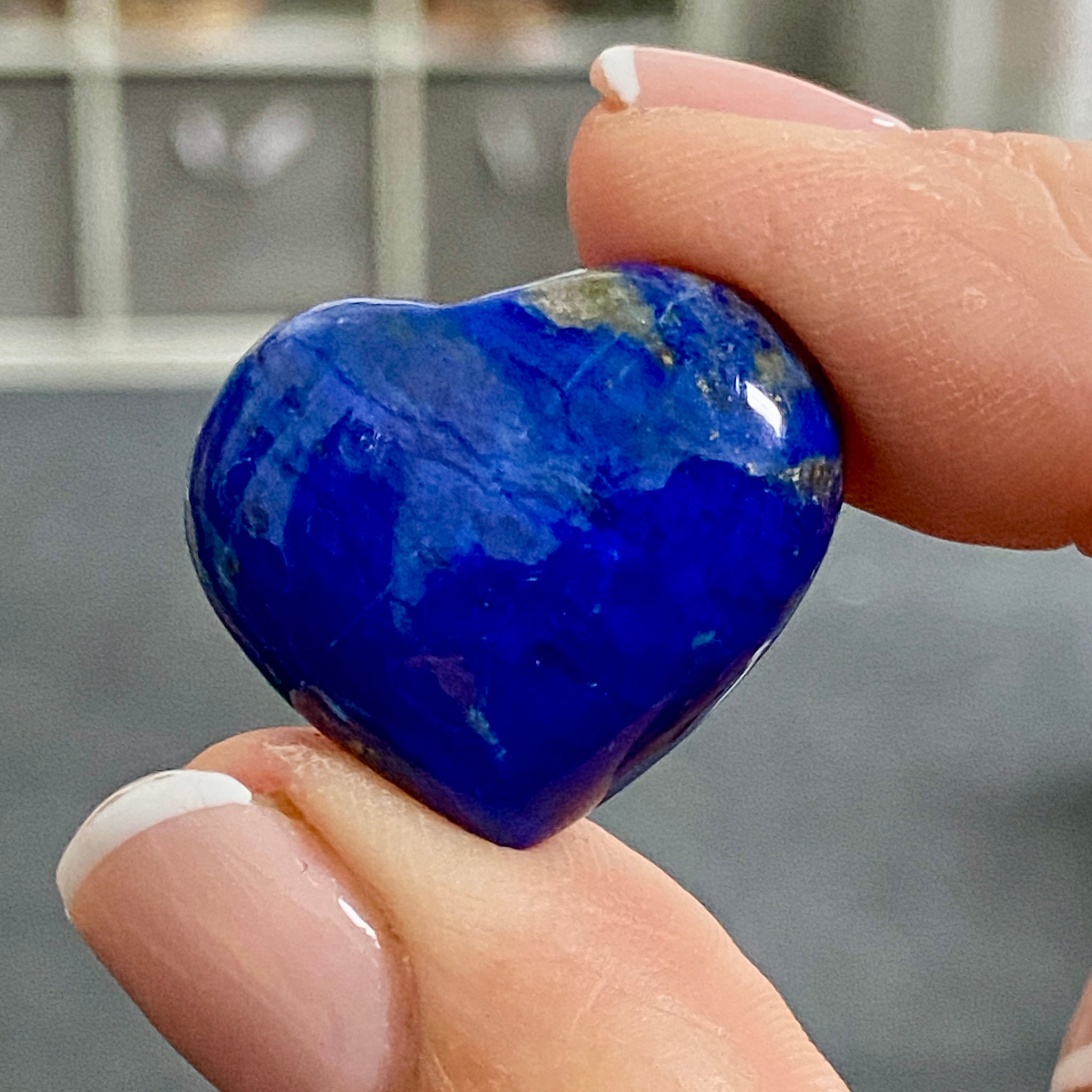 Lapis Lazuli Mini Heart – Mine 4 - Afghanistan