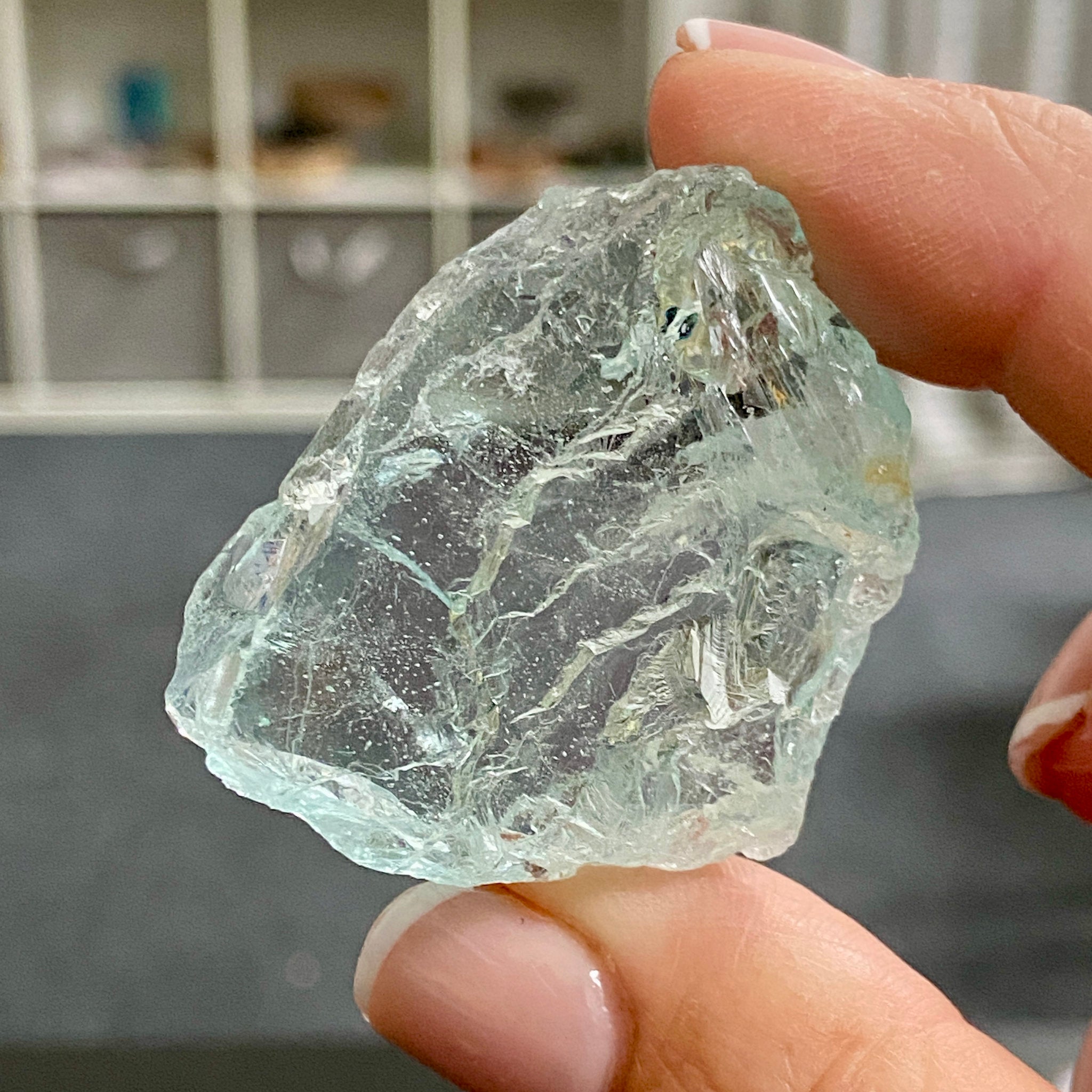 Natural Blue Topaz Floater Crystal – Brazil