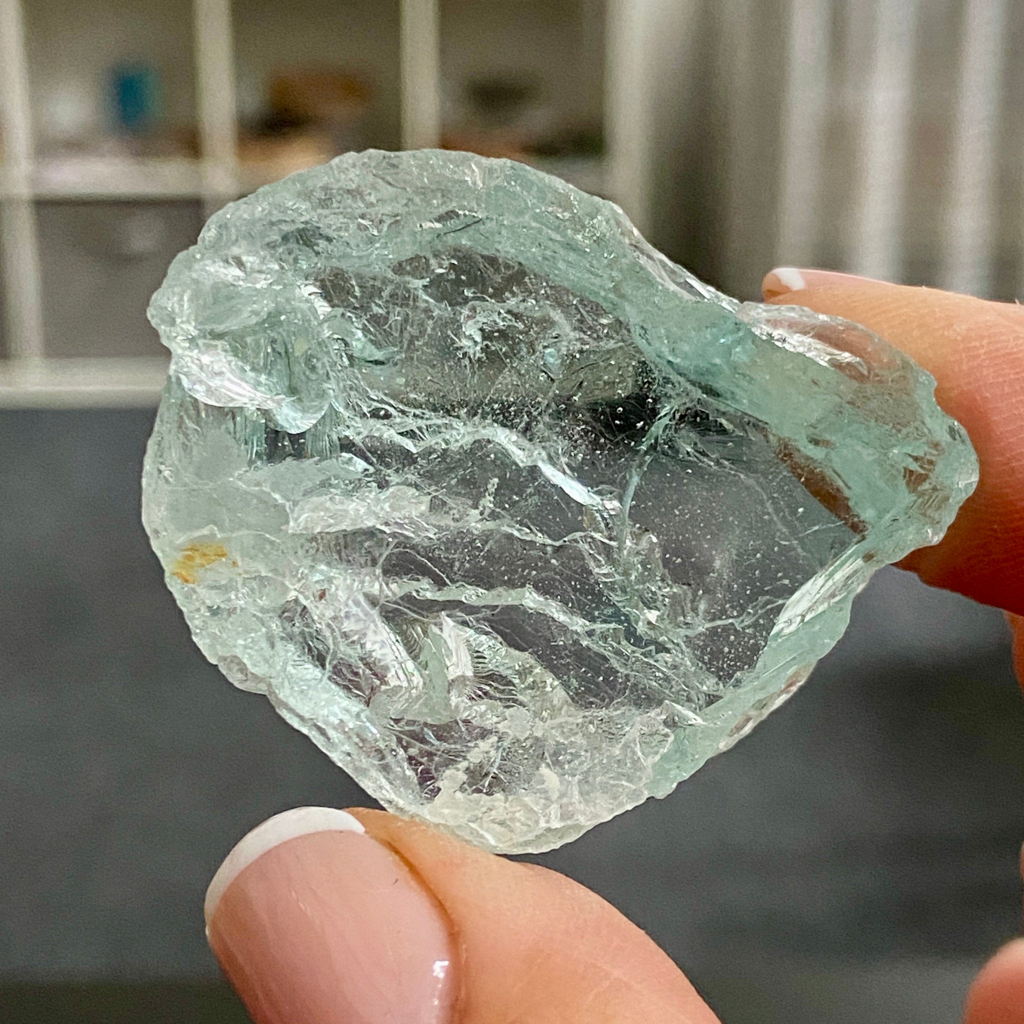 Natural Blue Topaz Floater Crystal – Brazil