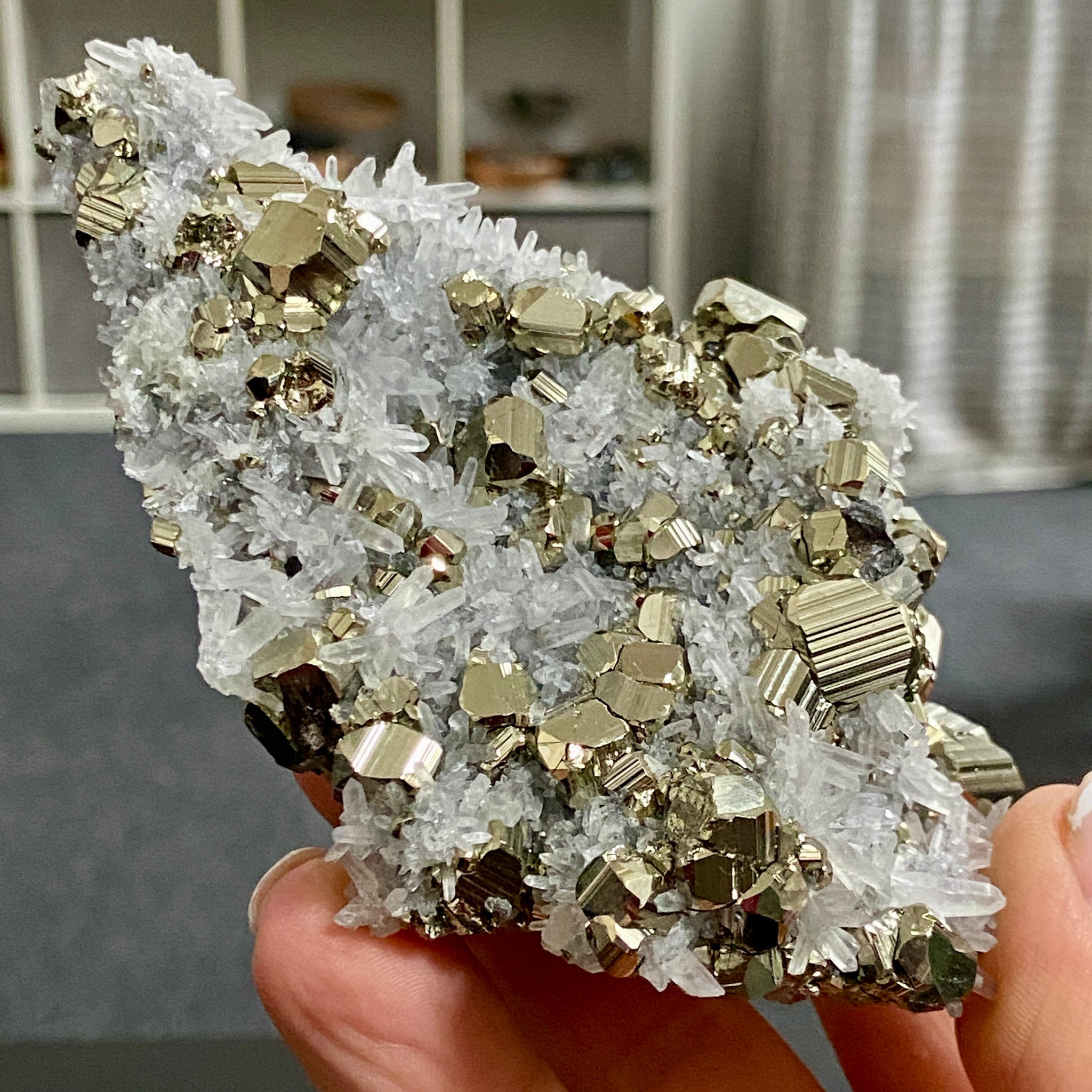 Quartz & Pyrite Cluster – Huanzala Mine, Peru