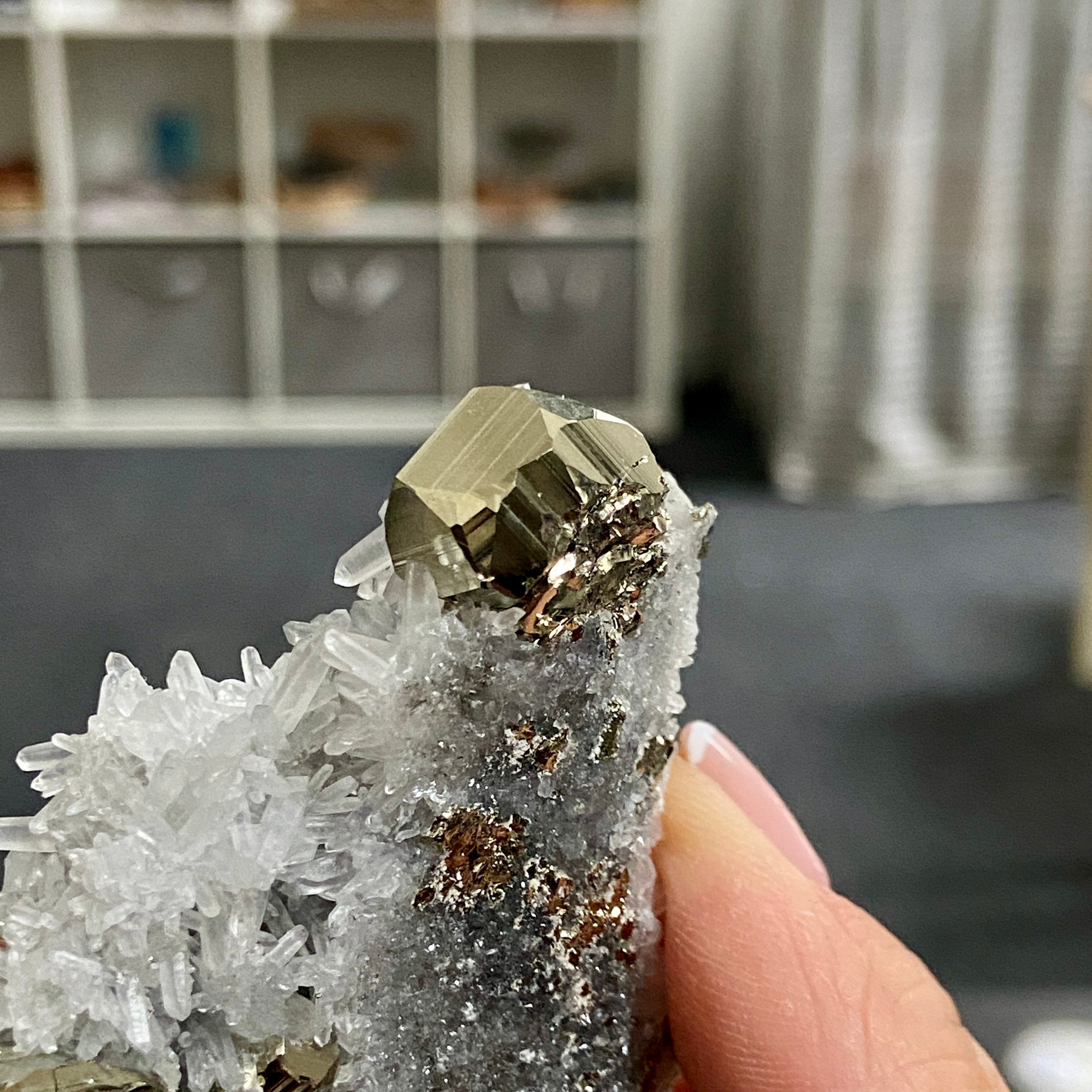 Quartz & Pyrite Cluster – Huanzala Mine, Peru