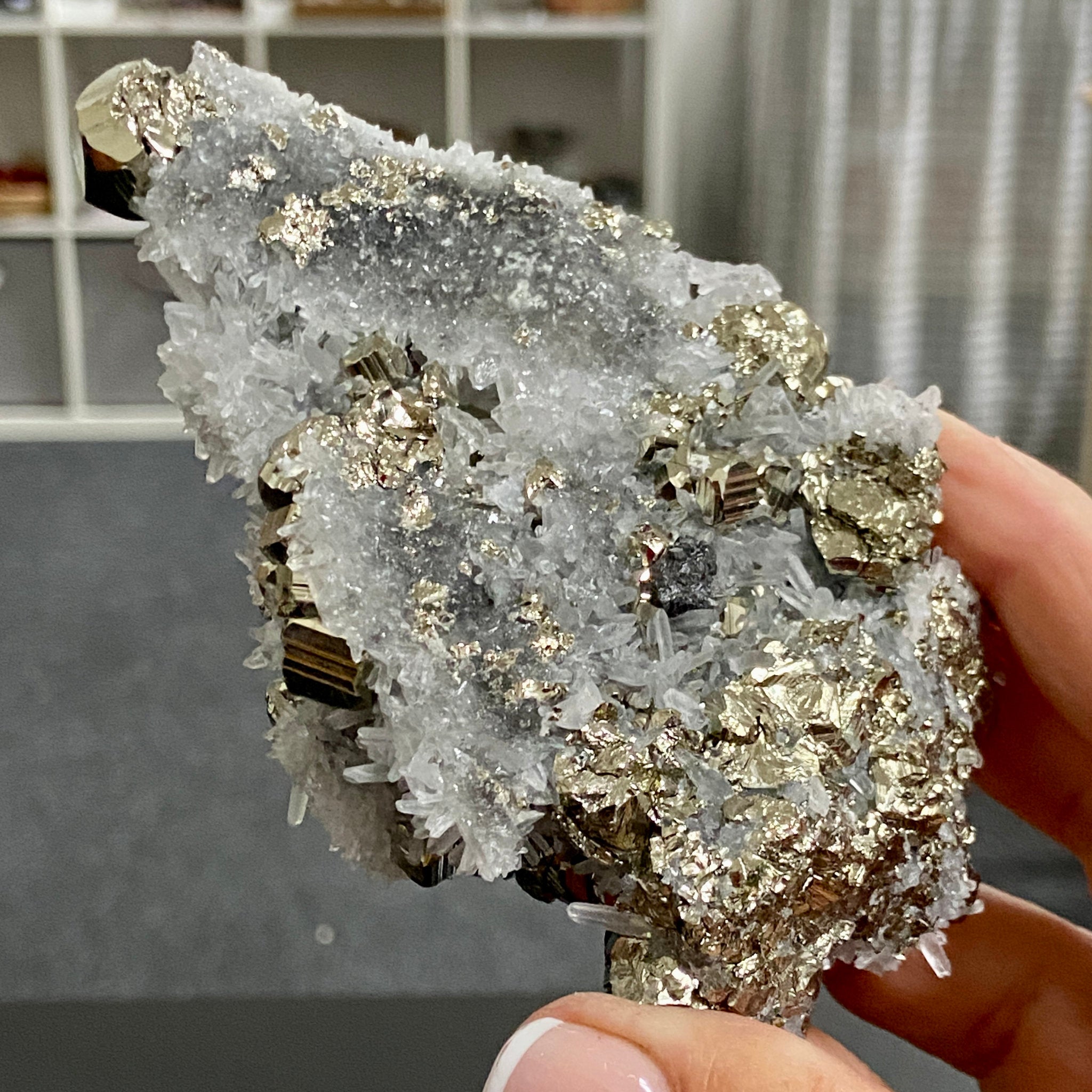 Quartz & Pyrite Cluster – Huanzala Mine, Peru
